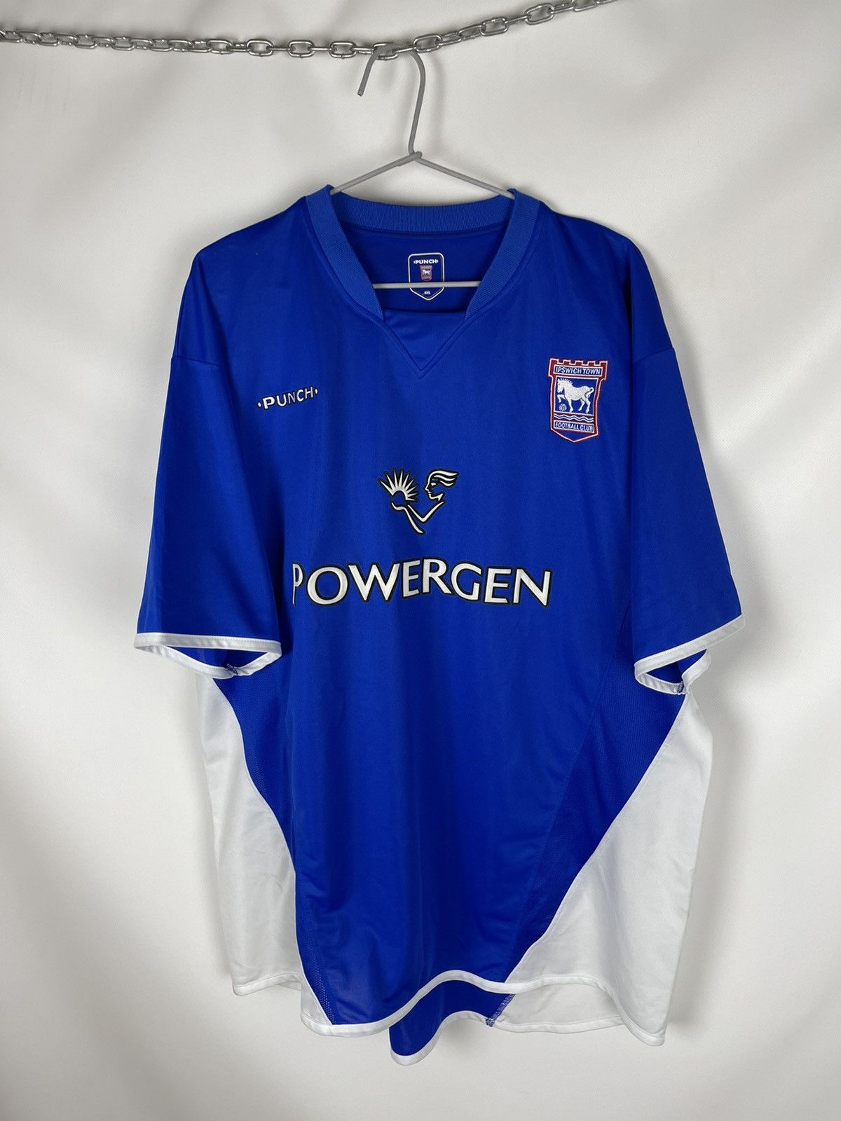 Vintage Punch Ipswich Town 2003 2005 home soccer jersey football Size US XXL / EU 58 / 5 - 1 Thumbnail
