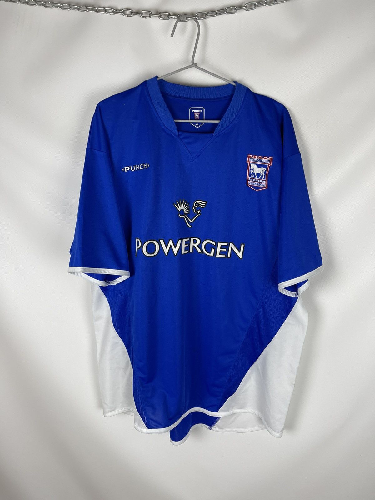 Vintage Punch Ipswich Town 2003 2005 home soccer jersey football Size US XXL / EU 58 / 5 - 2 Thumbnail