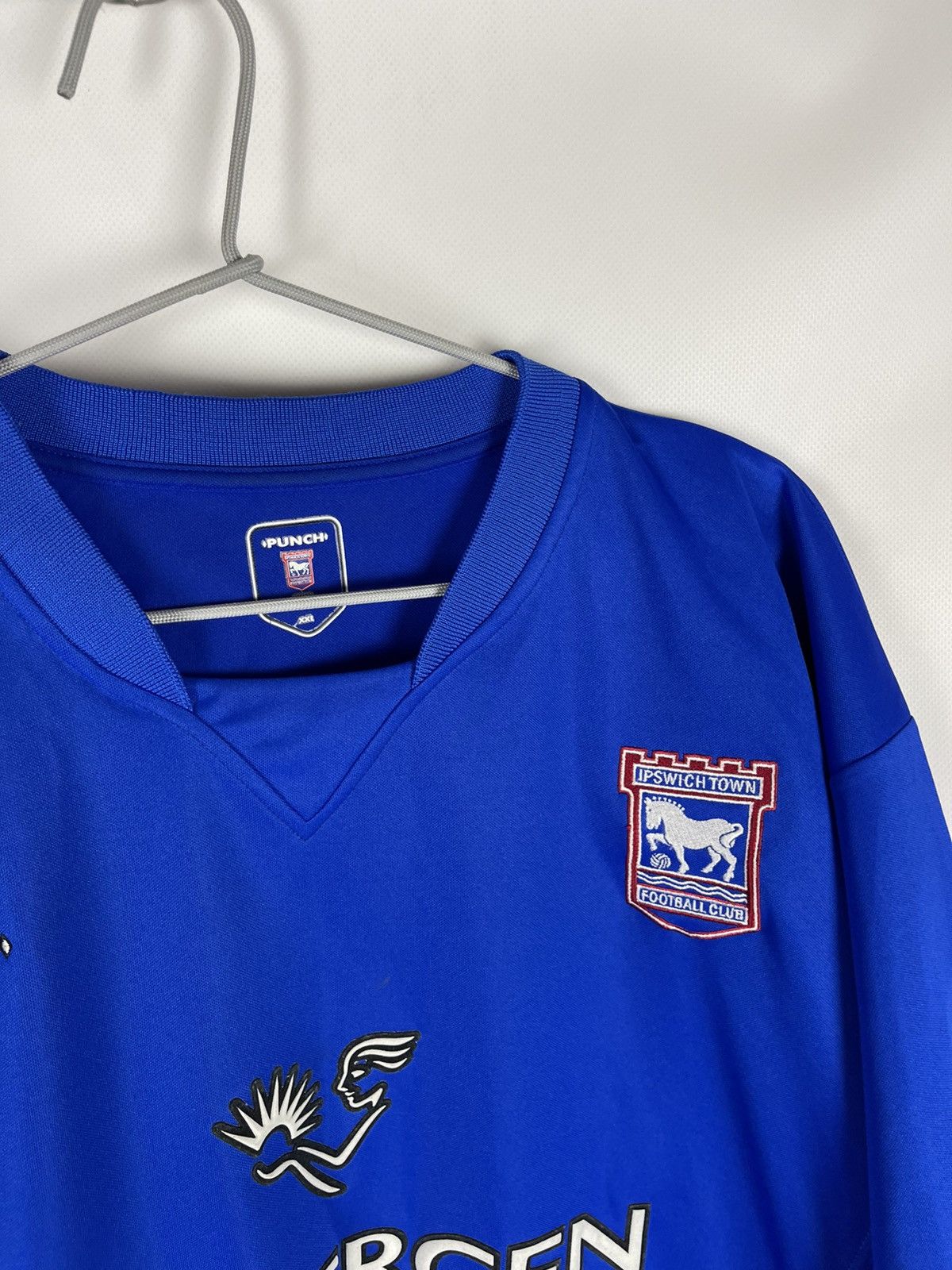 Vintage Punch Ipswich Town 2003 2005 home soccer jersey football Size US XXL / EU 58 / 5 - 5 Thumbnail