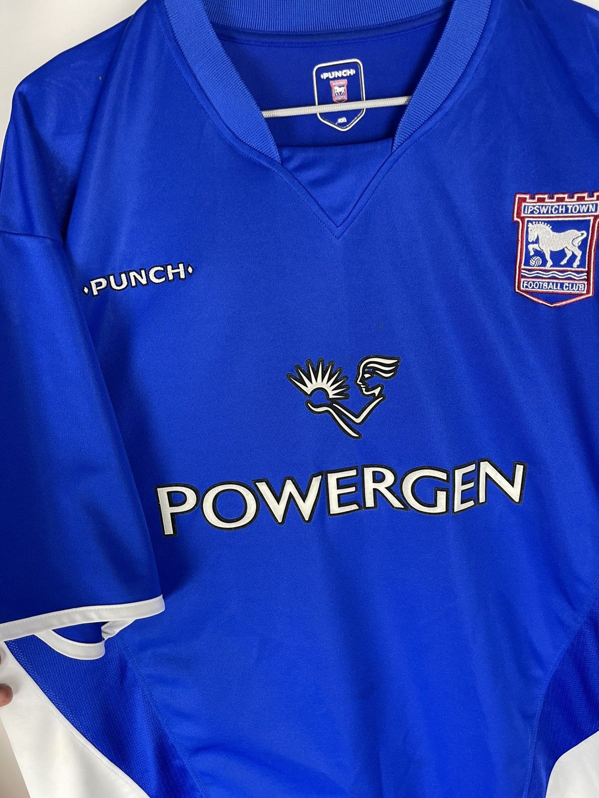 Vintage Punch Ipswich Town 2003 2005 home soccer jersey football Size US XXL / EU 58 / 5 - 7 Thumbnail