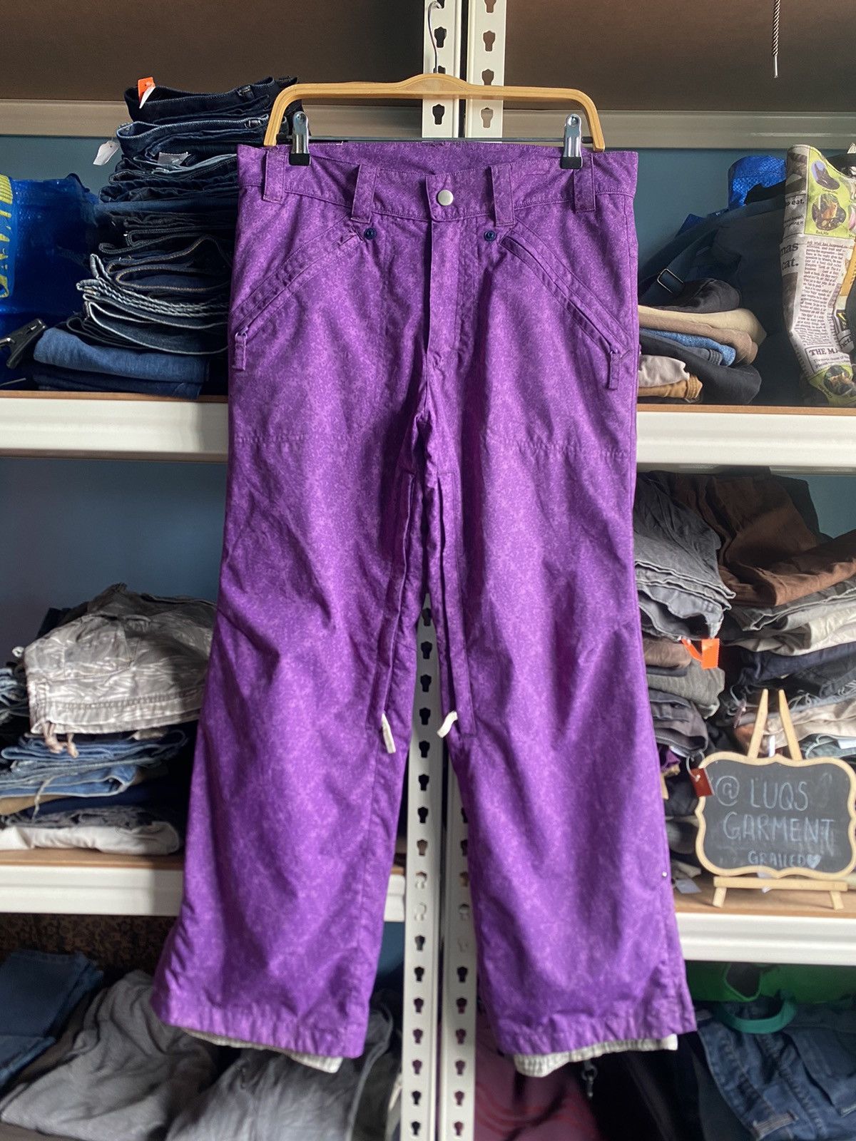 Vintage Vintage Fullprint Snowboard Pants (W34) ❄️ Size US 34 / EU 50 - 1 Thumbnail
