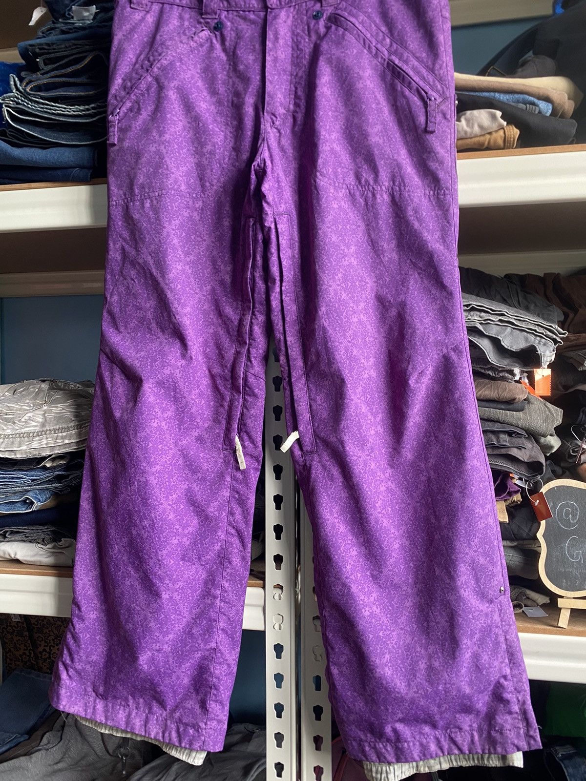 Vintage Vintage Fullprint Snowboard Pants (W34) ❄️ Size US 34 / EU 50 - 3 Thumbnail