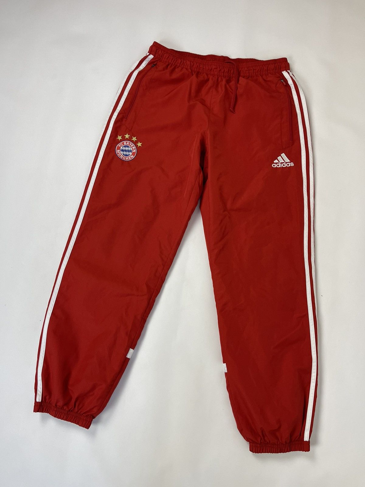 Adidas Bayern Munich 2013 track pants nylon vintage red