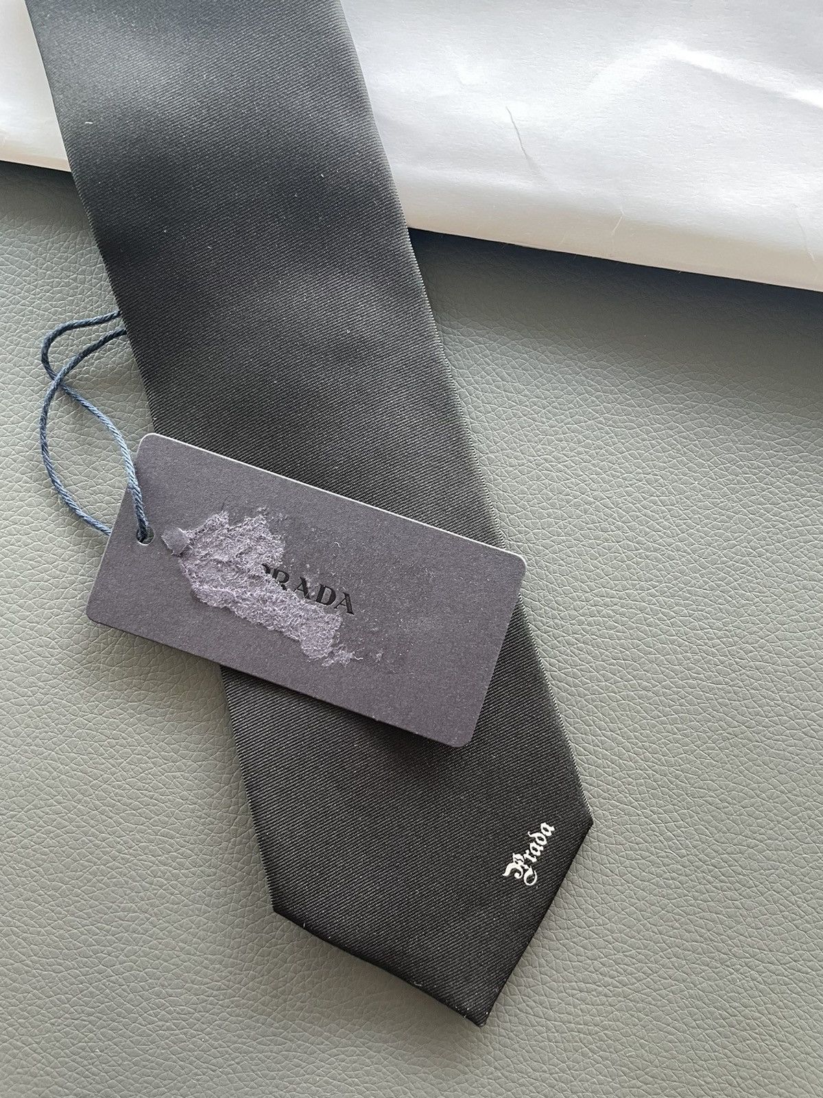 Prada × Universal Studios Limited Edition Prada x Universal Frankenstein Pure Silk Tie Size ONE SIZE - 9 Thumbnail