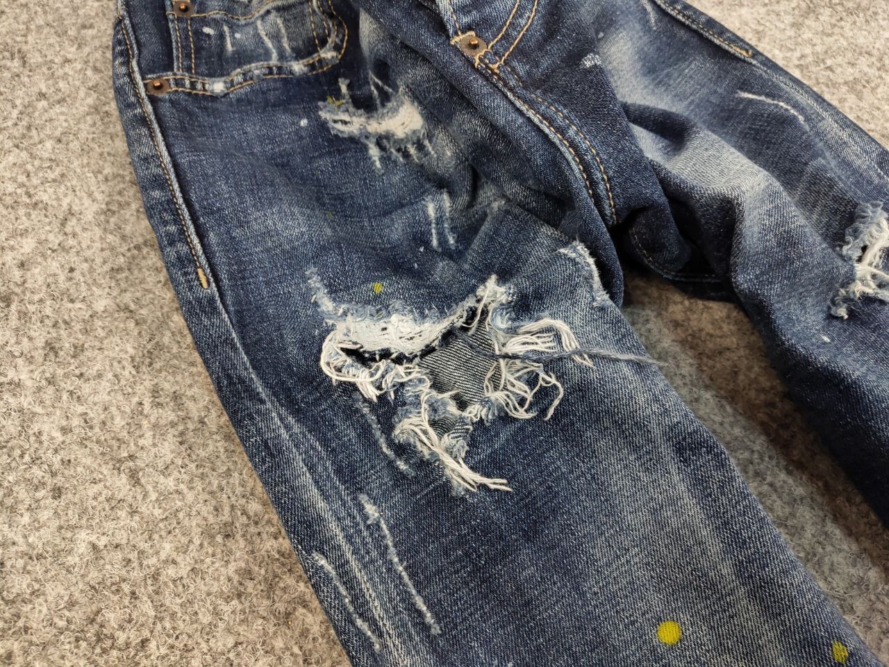 Dsquared2 Dsquared2 Punk Slim Jeans Distressed Blue Authentic Denim Size US 32 / EU 48 - 10 Thumbnail