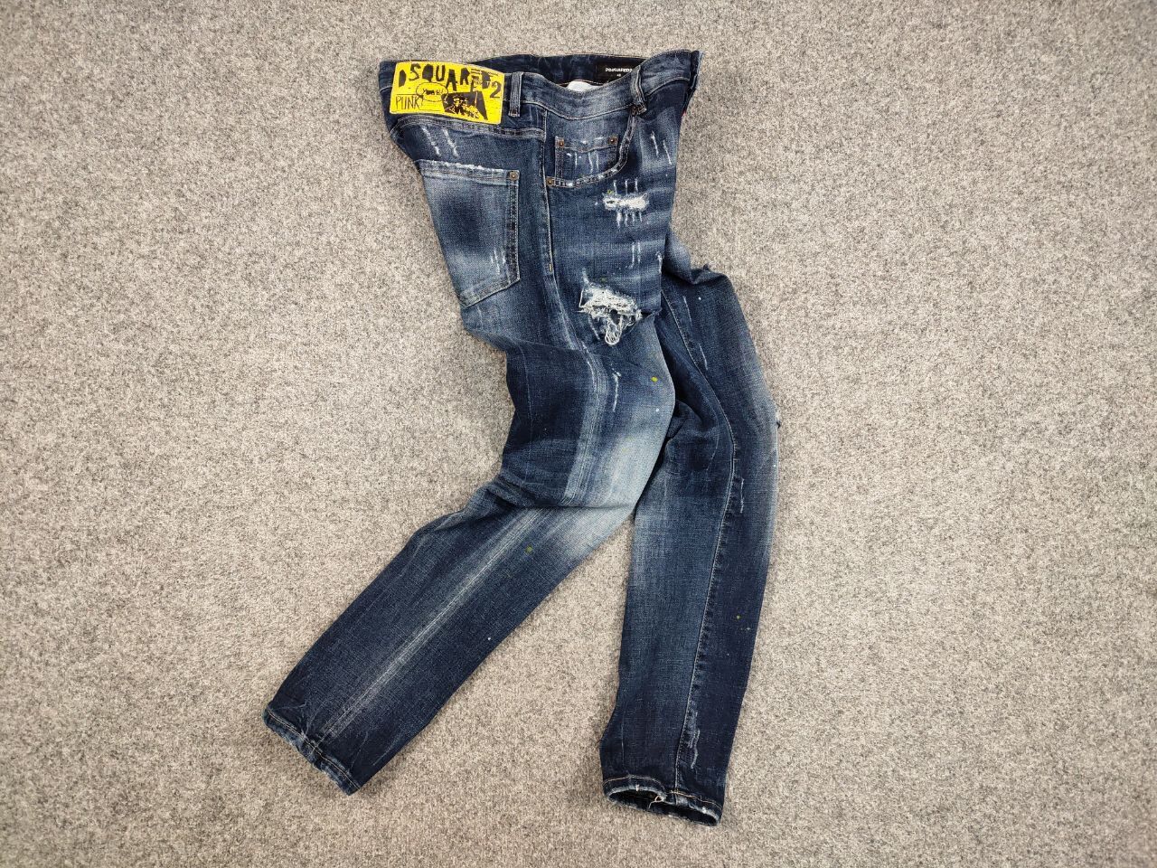 Dsquared2 Dsquared2 Punk Slim Jeans Distressed Blue Authentic Denim Size US 32 / EU 48 - 17 Thumbnail