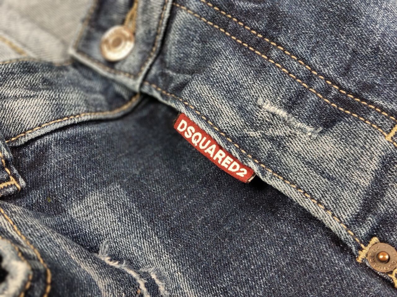 Dsquared2 Dsquared2 Punk Slim Jeans Distressed Blue Authentic Denim Size US 32 / EU 48 - 22 Thumbnail
