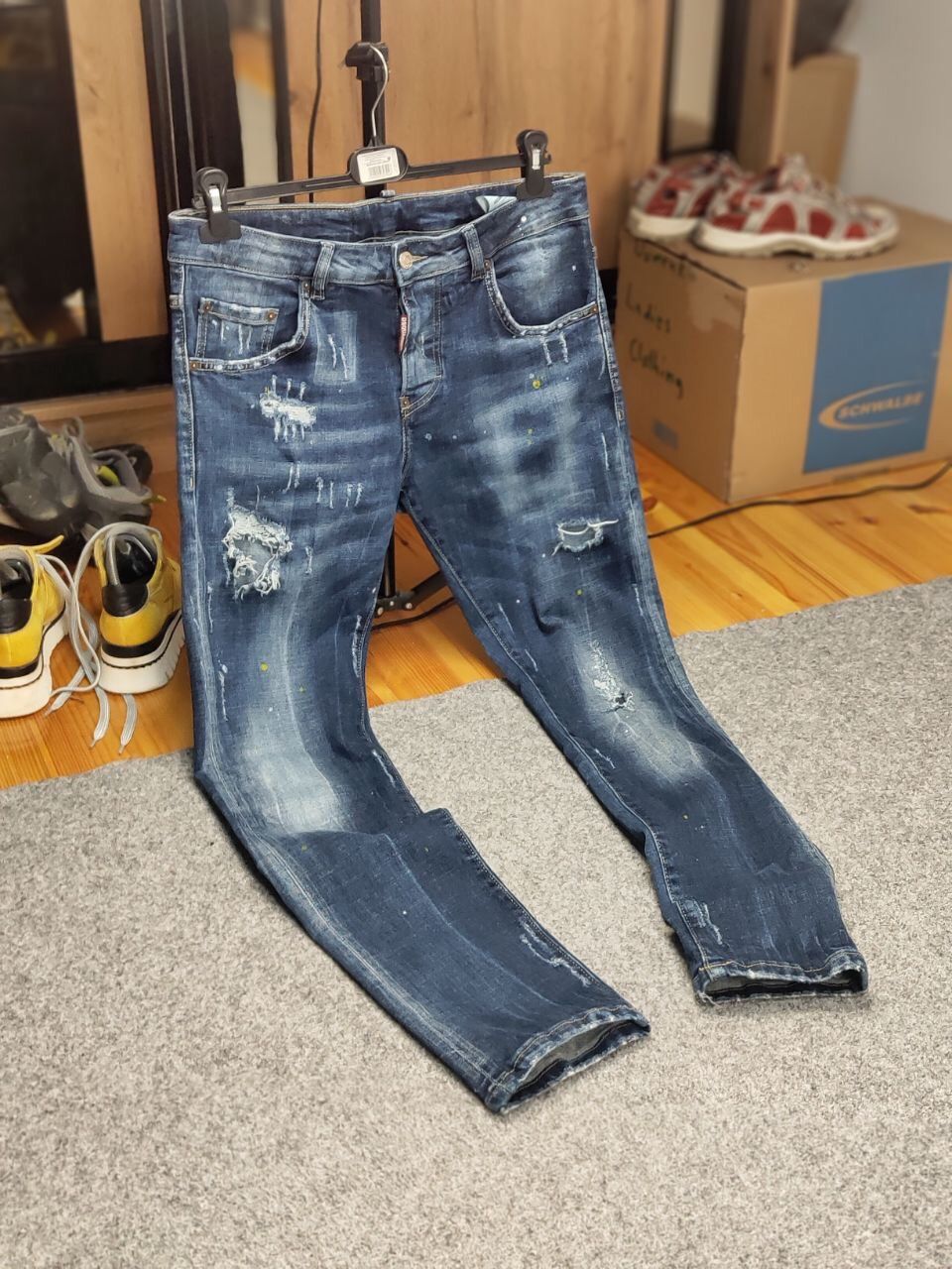 Dsquared2 Dsquared2 Punk Slim Jeans Distressed Blue Authentic Denim Size US 32 / EU 48 - 24 Thumbnail