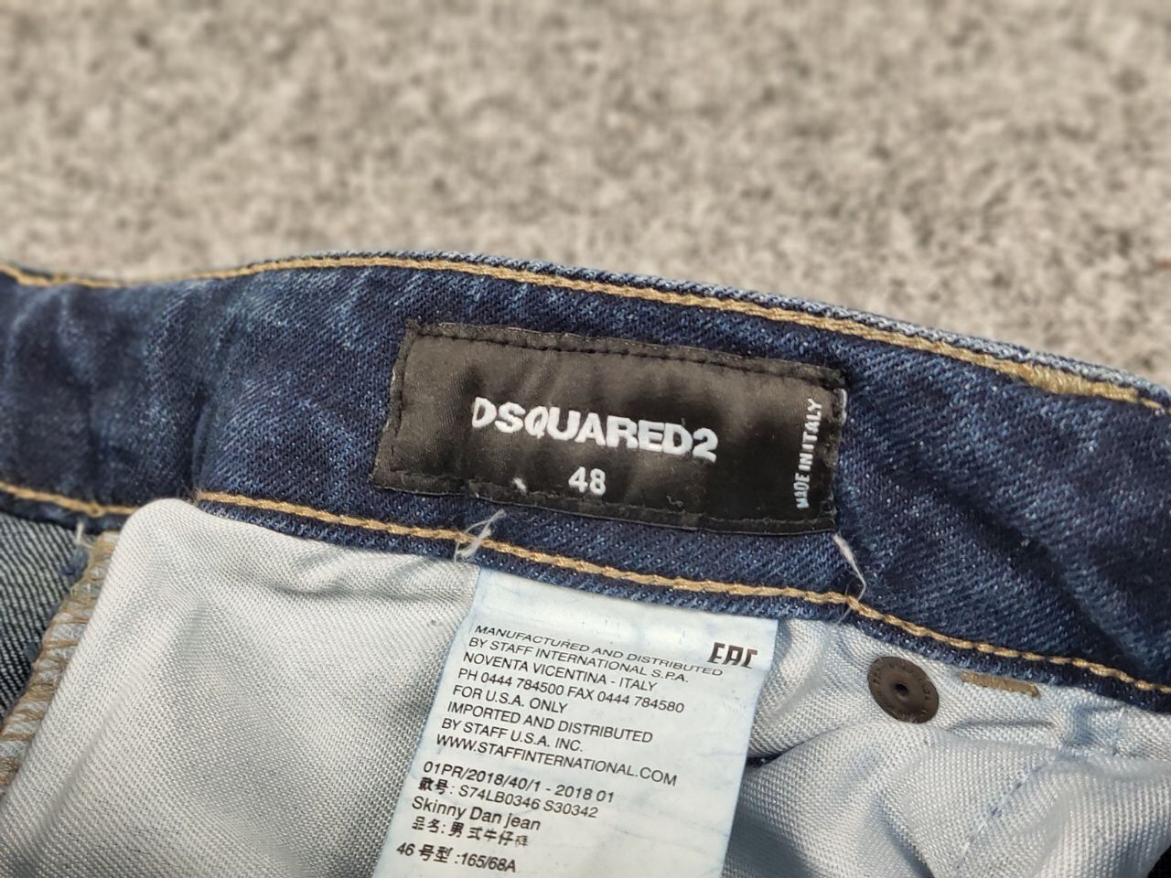 Dsquared2 Dsquared2 Punk Slim Jeans Distressed Blue Authentic Denim Size US 32 / EU 48 - 20 Thumbnail