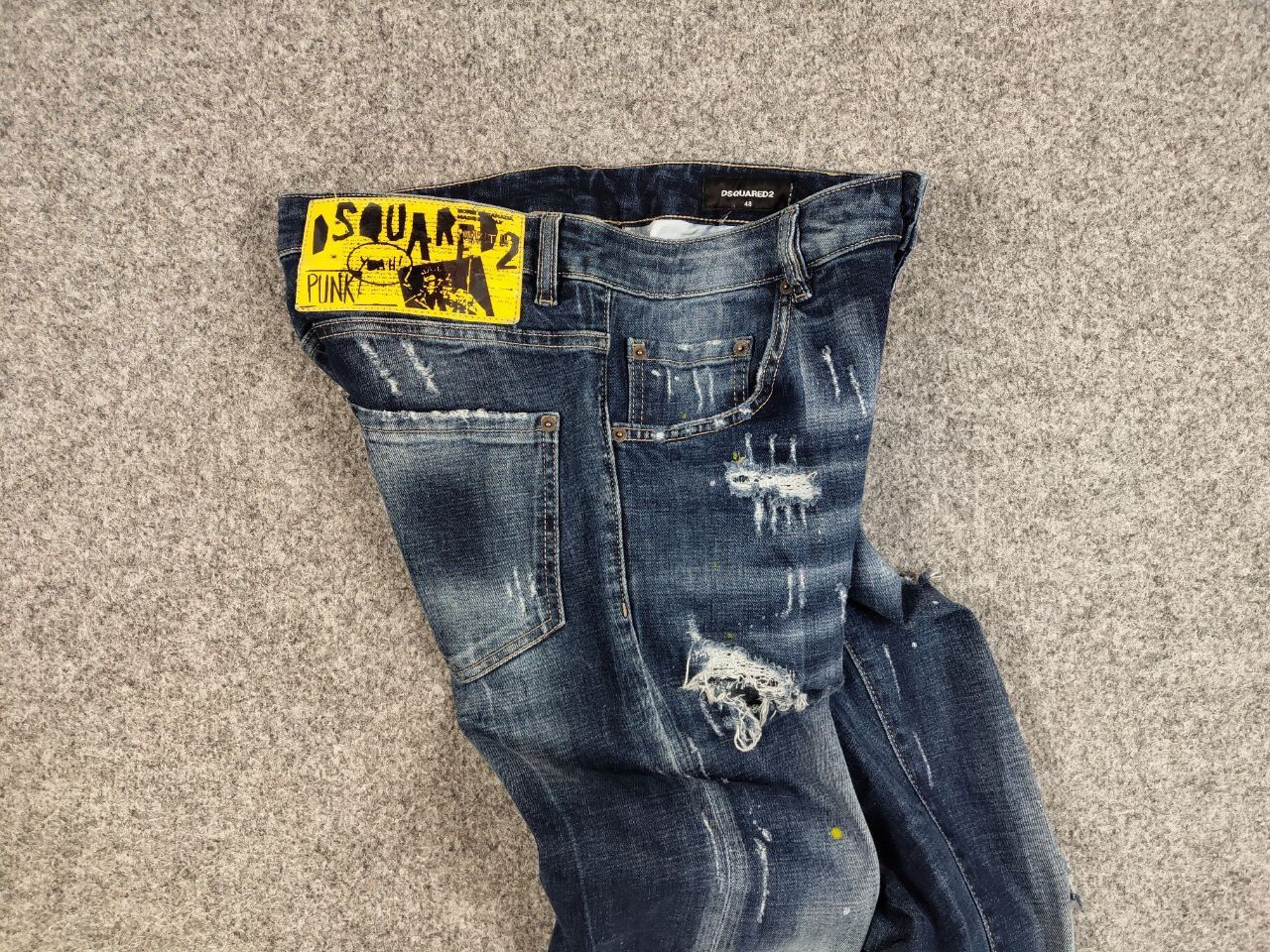 Dsquared2 Dsquared2 Punk Slim Jeans Distressed Blue Authentic Denim Size US 32 / EU 48 - 18 Thumbnail