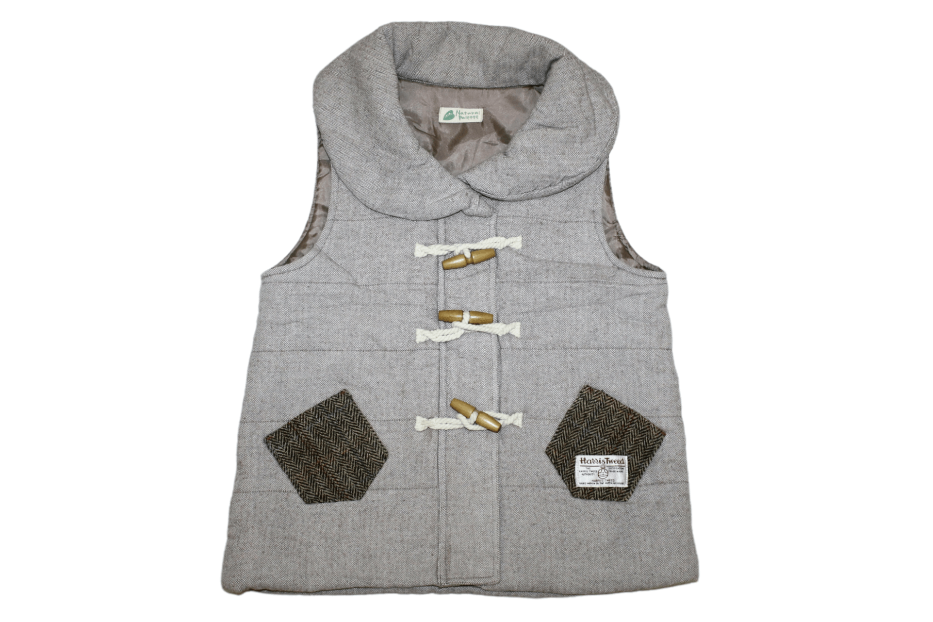 Harris Tweed 🔥 VTG 🔥 Natural Palette x Harris Tweed Wool Quilted Vest Size M / US 6-8 / IT 42-44 - 1 Thumbnail