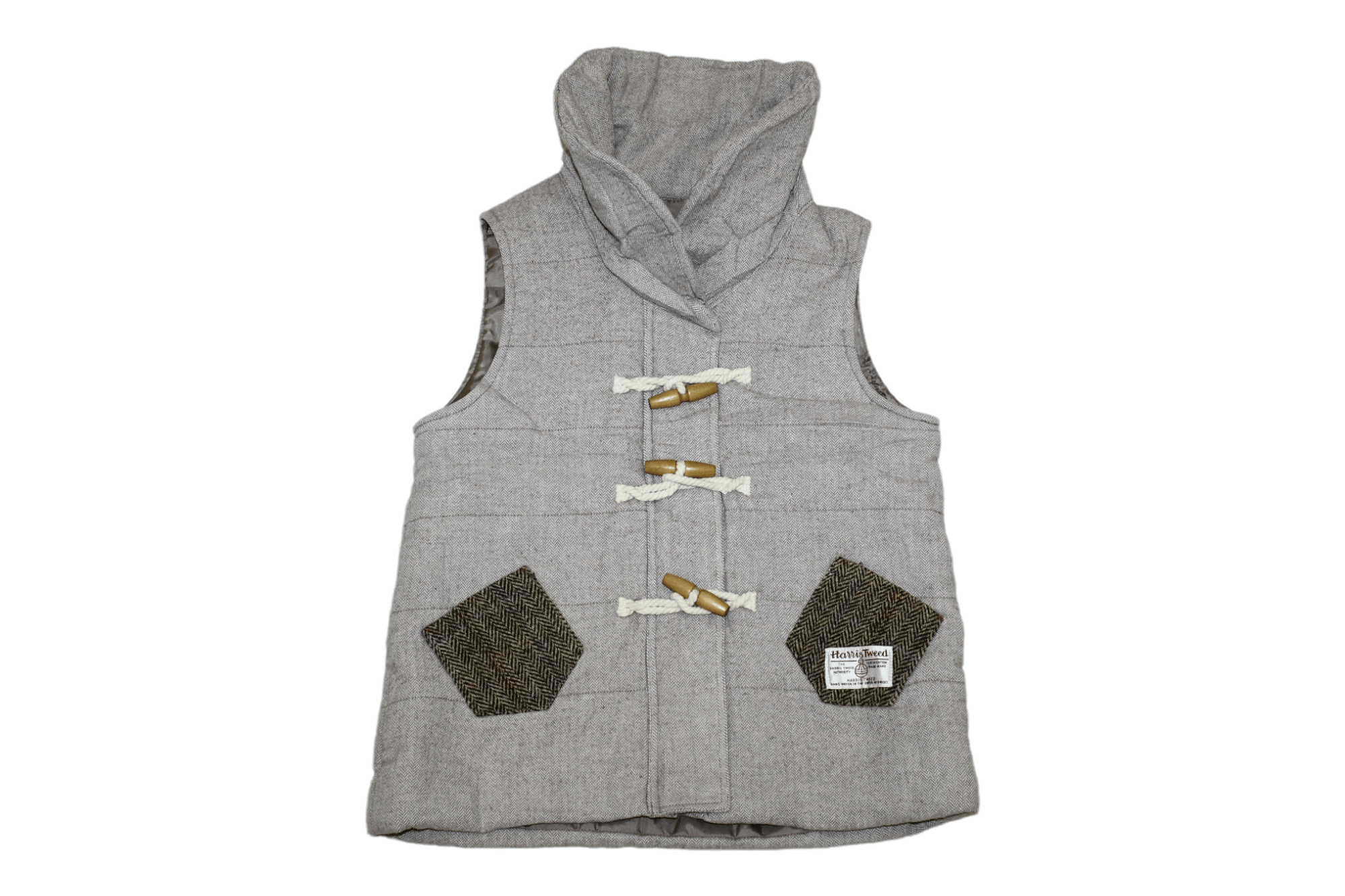 Harris Tweed 🔥 VTG 🔥 Natural Palette x Harris Tweed Wool Quilted Vest Size M / US 6-8 / IT 42-44 - 3 Thumbnail