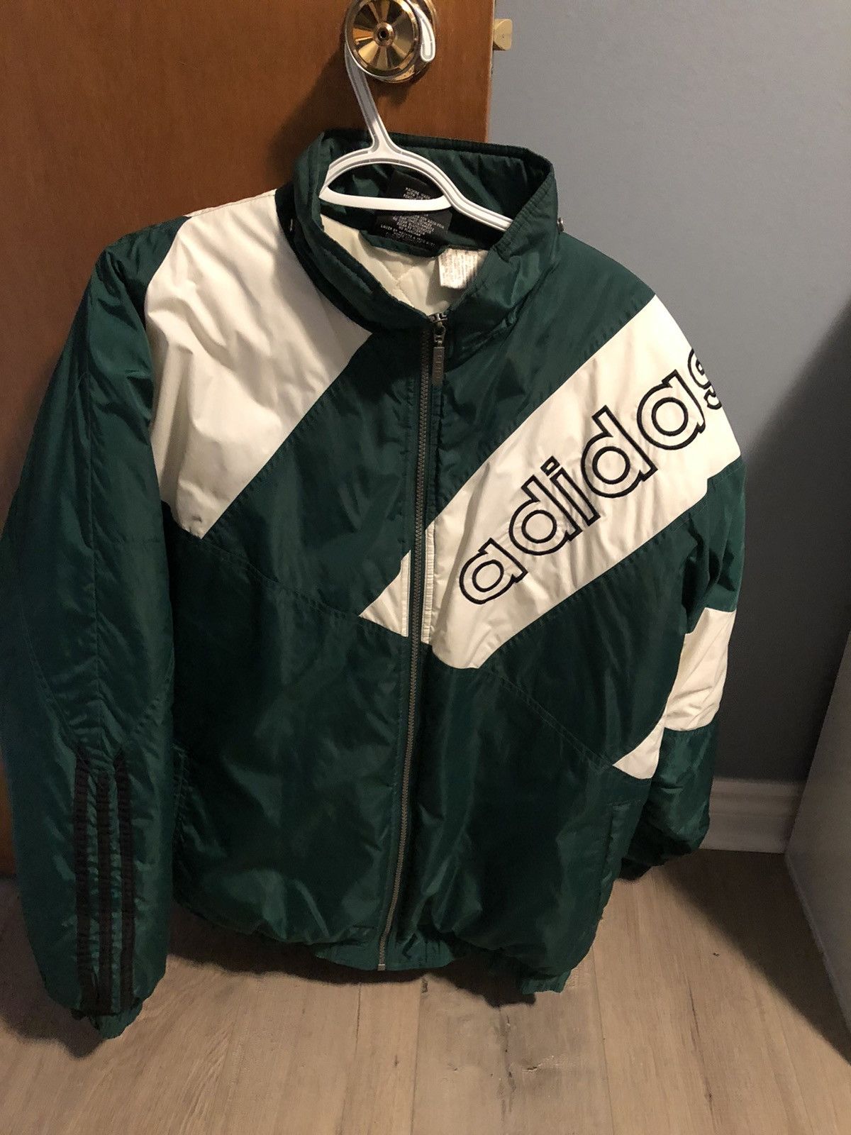 image of Adidas Vintage Jacket in Green, Men's (Size XL)