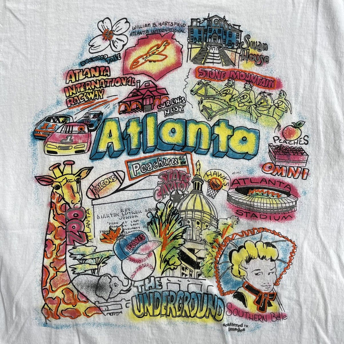 Anvil Vintage 90s Atlanta Georgia Tourist T Shirt Size US XL / EU 56 / 4 - 2 Thumbnail