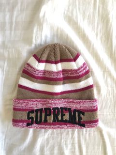 Supreme heather hotsell stripe beanie