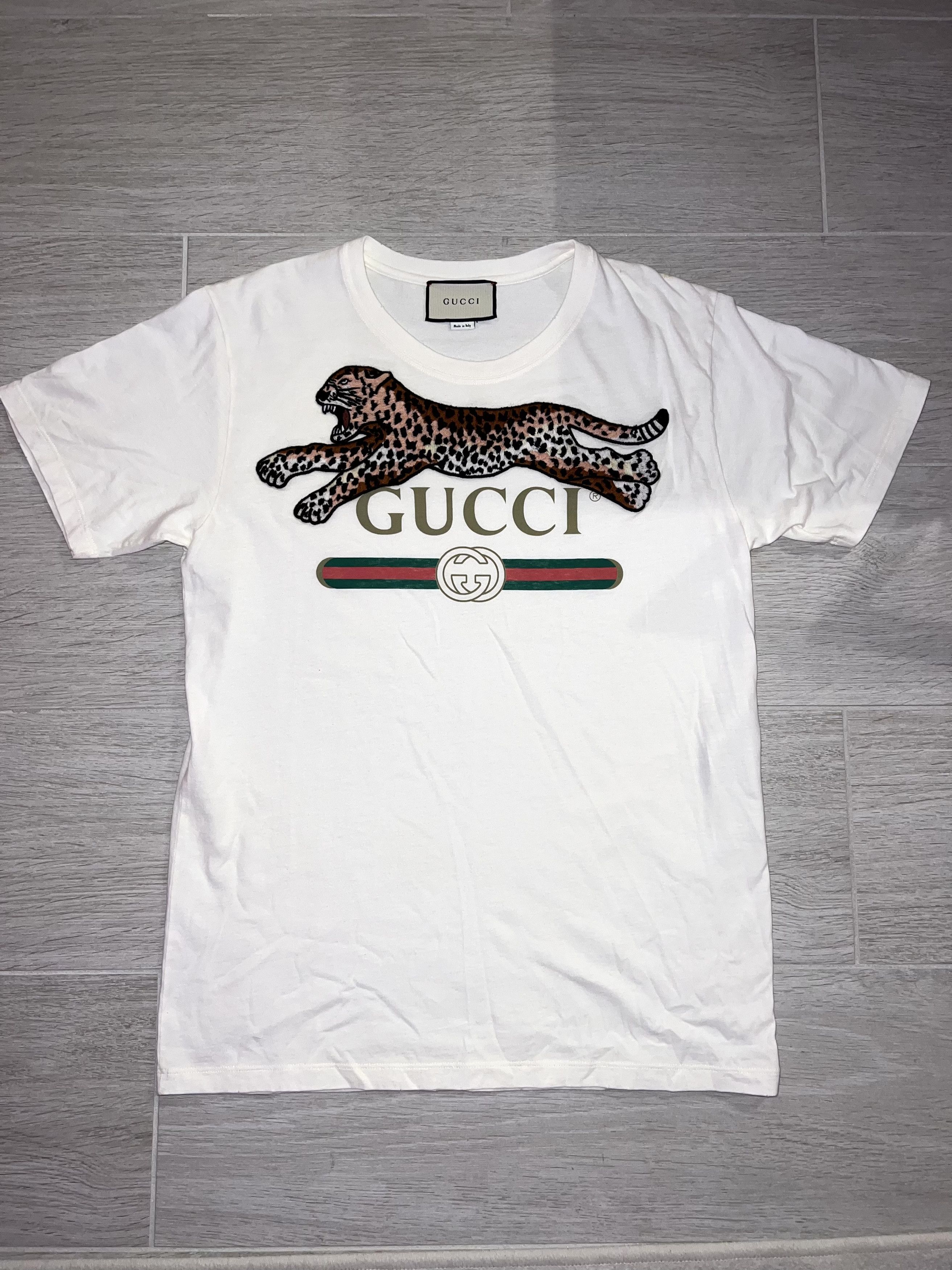 Gucci t shirt leopard online