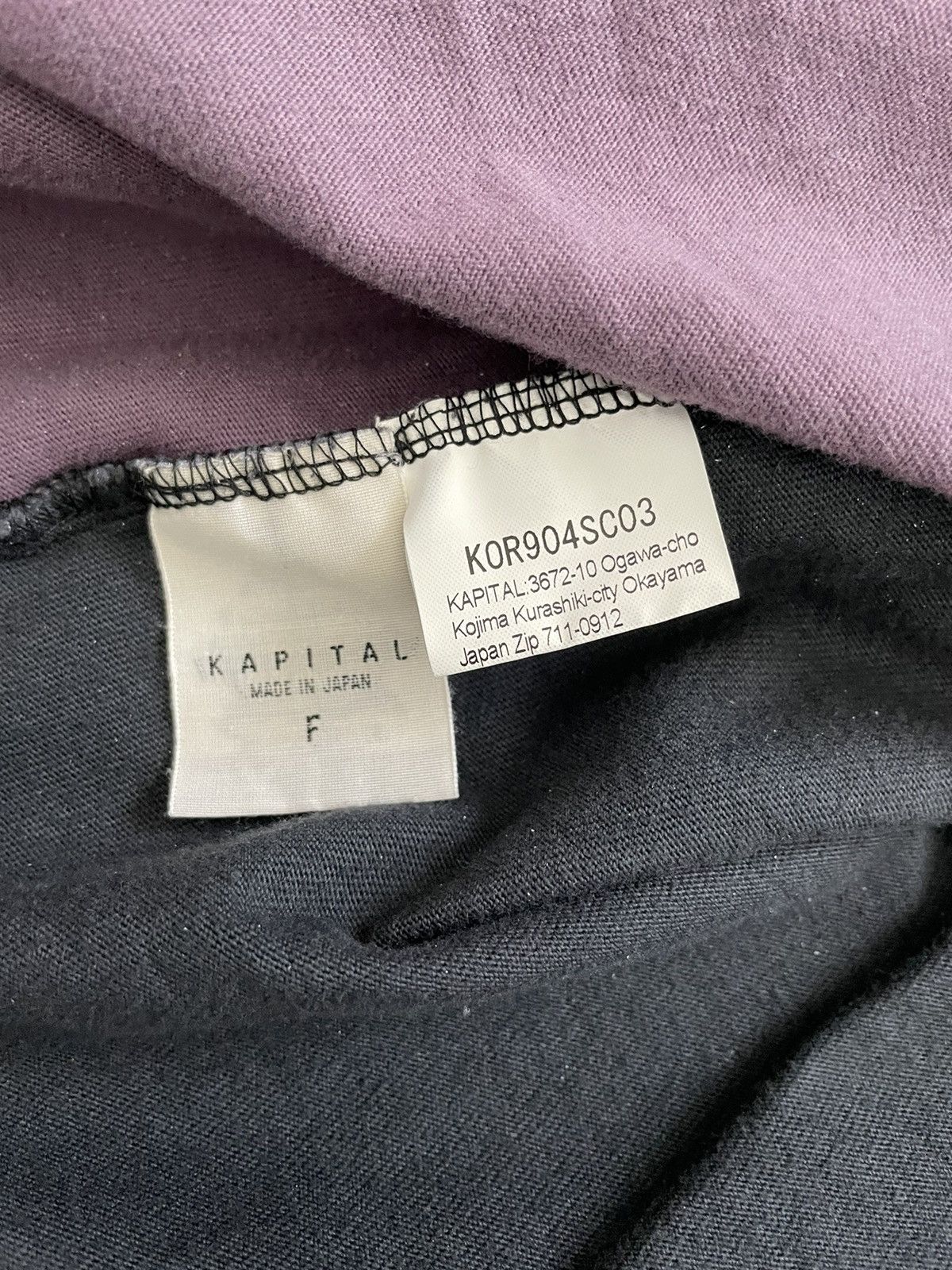 Kapital × Kapital Kountry Kapital Kountry Skeleton Bones Tshirt Black / Purple Size US XL / EU 56 / 4 - 5 Thumbnail