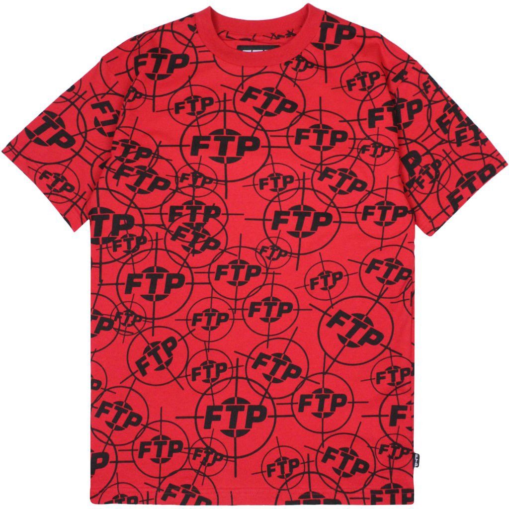 Fuck The Population FTP Fuck The Population Crosshair All Over Print T-shirt Red Size US L / EU 52-54 / 3 - 1 Thumbnail