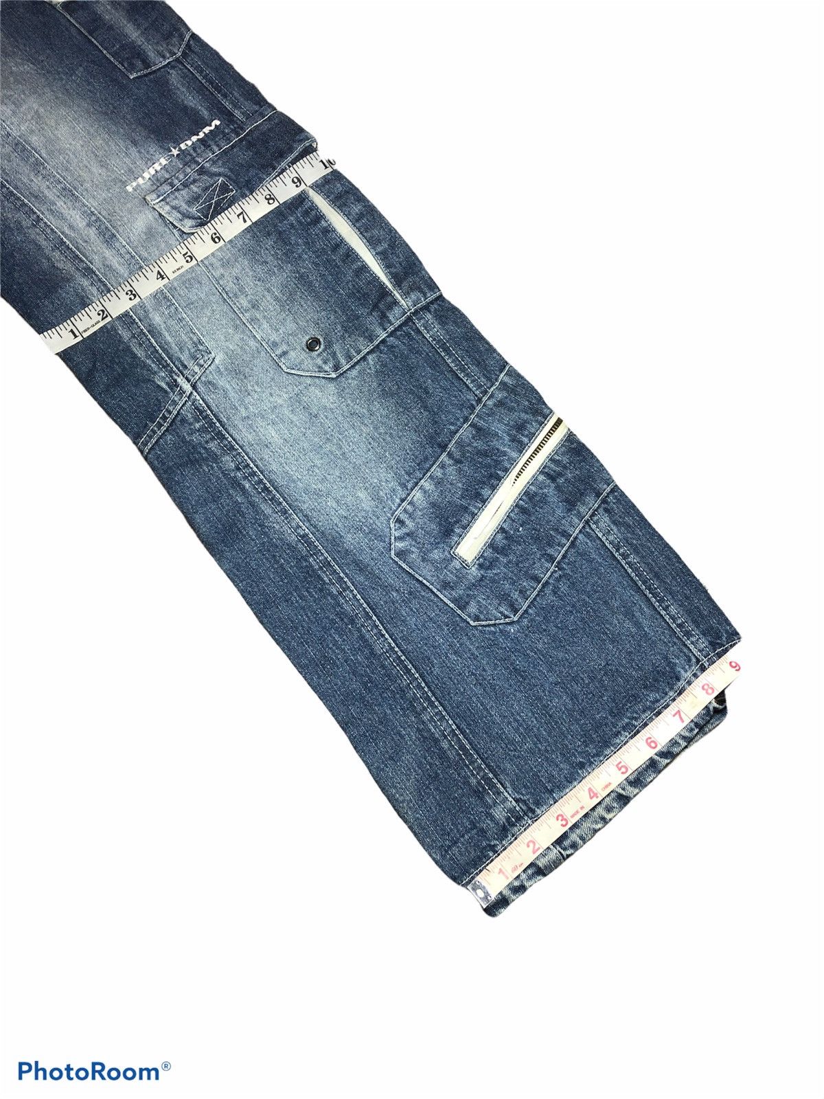 Japanese Brand WIDE LEG PURE DNM MULTIPOCKET TACTICAL DENIM Size US 32 / EU 48 - 9 Thumbnail