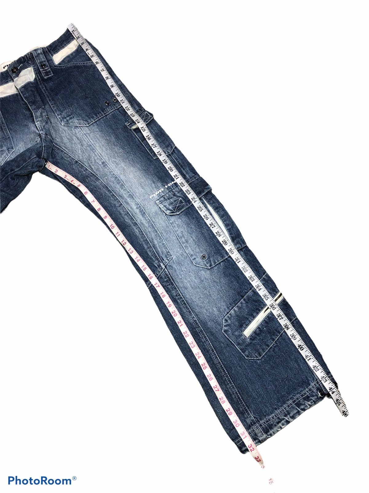 Japanese Brand WIDE LEG PURE DNM MULTIPOCKET TACTICAL DENIM Size US 32 / EU 48 - 10 Thumbnail