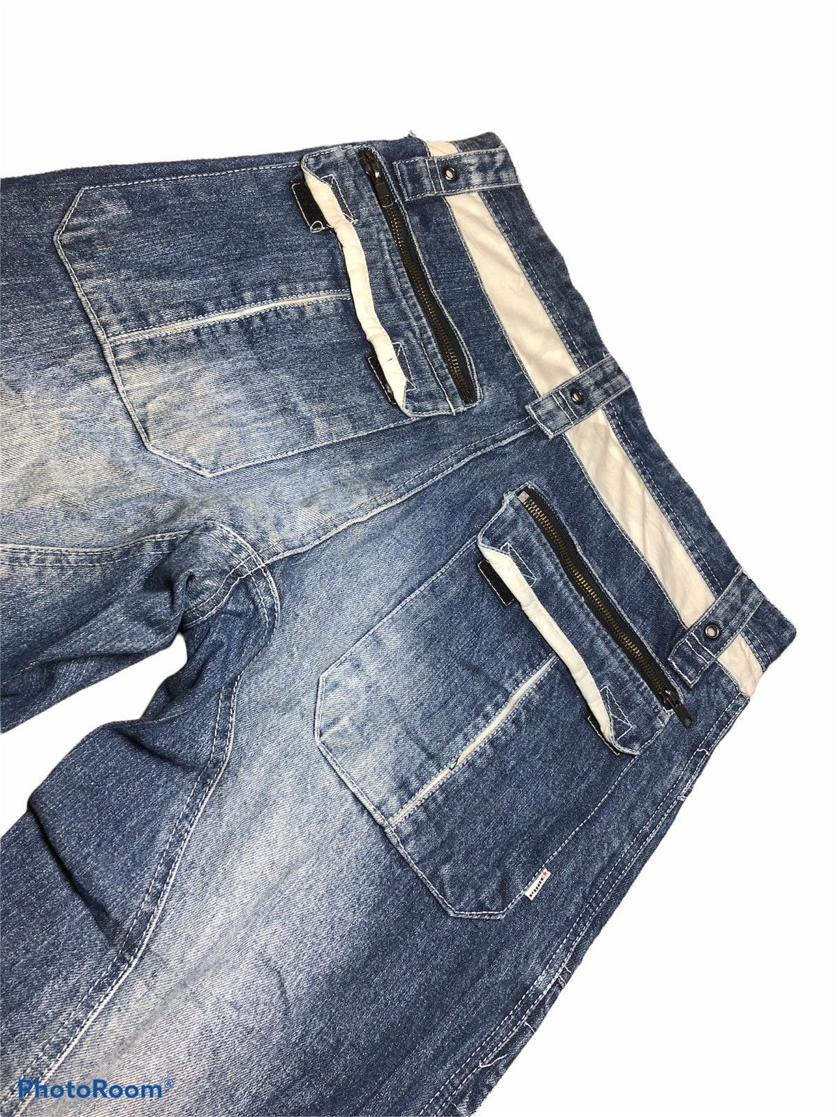 Japanese Brand WIDE LEG PURE DNM MULTIPOCKET TACTICAL DENIM Size US 32 / EU 48 - 6 Thumbnail