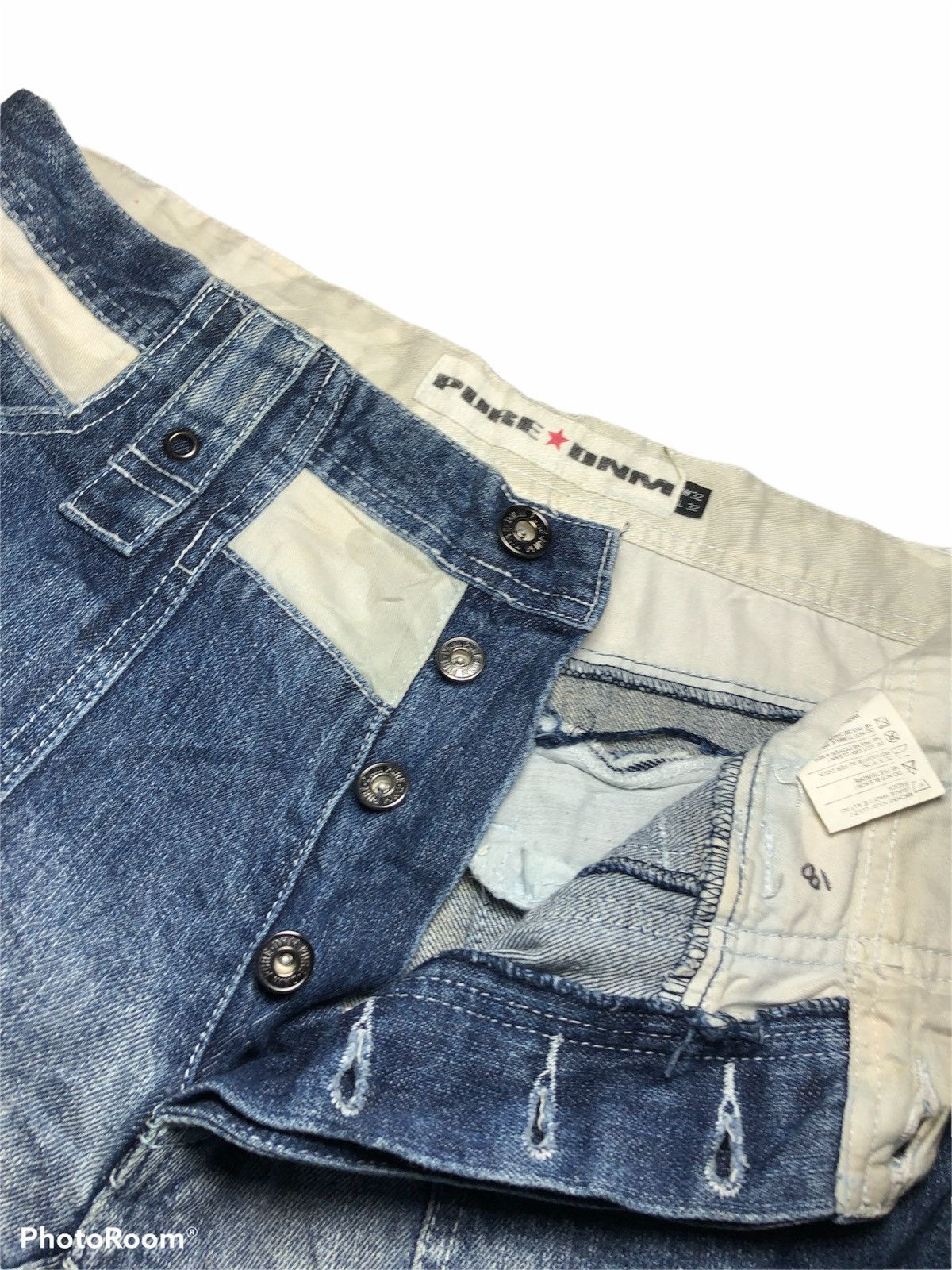 Japanese Brand WIDE LEG PURE DNM MULTIPOCKET TACTICAL DENIM Size US 32 / EU 48 - 4 Thumbnail
