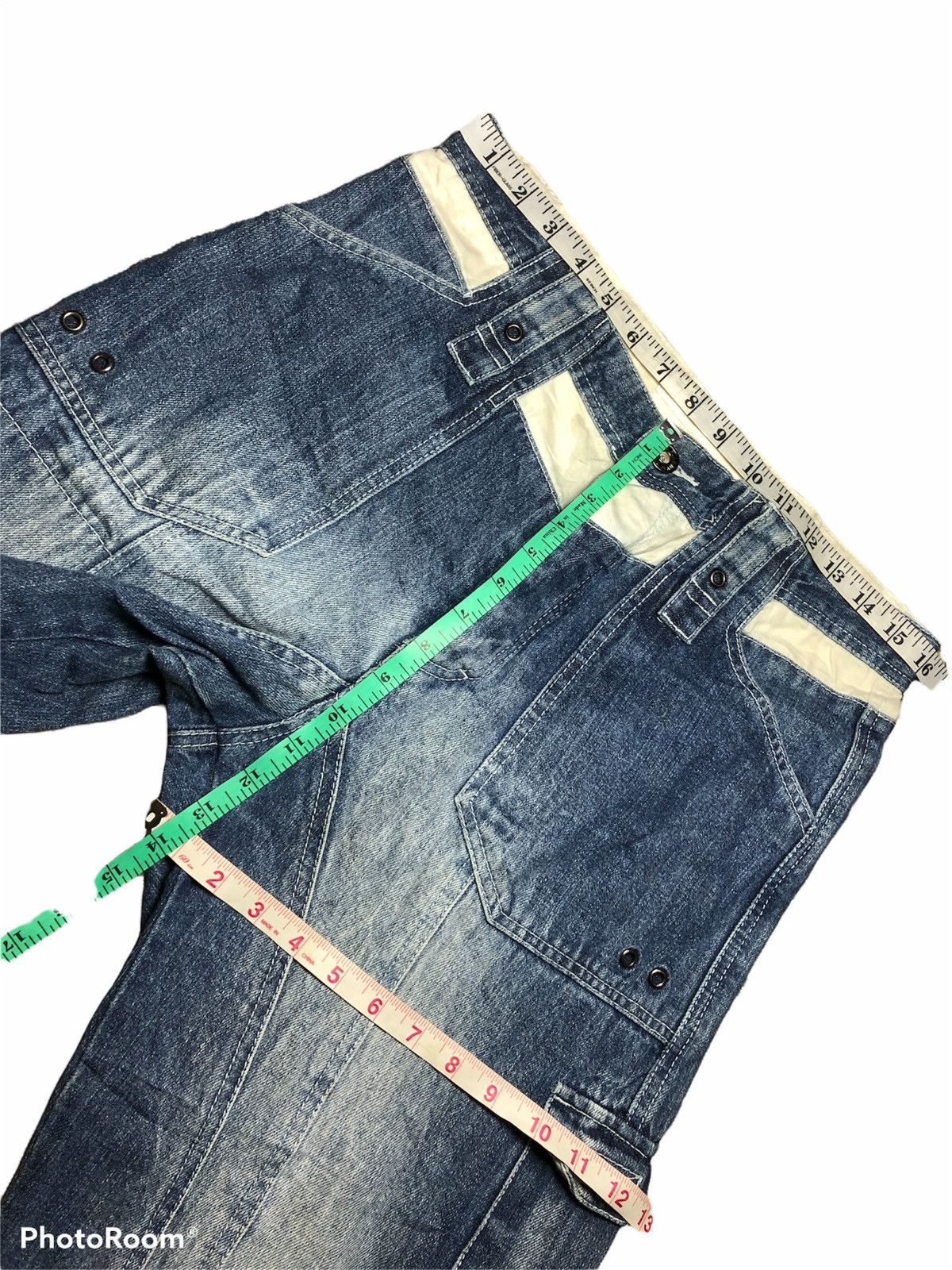 Japanese Brand WIDE LEG PURE DNM MULTIPOCKET TACTICAL DENIM Size US 32 / EU 48 - 8 Thumbnail