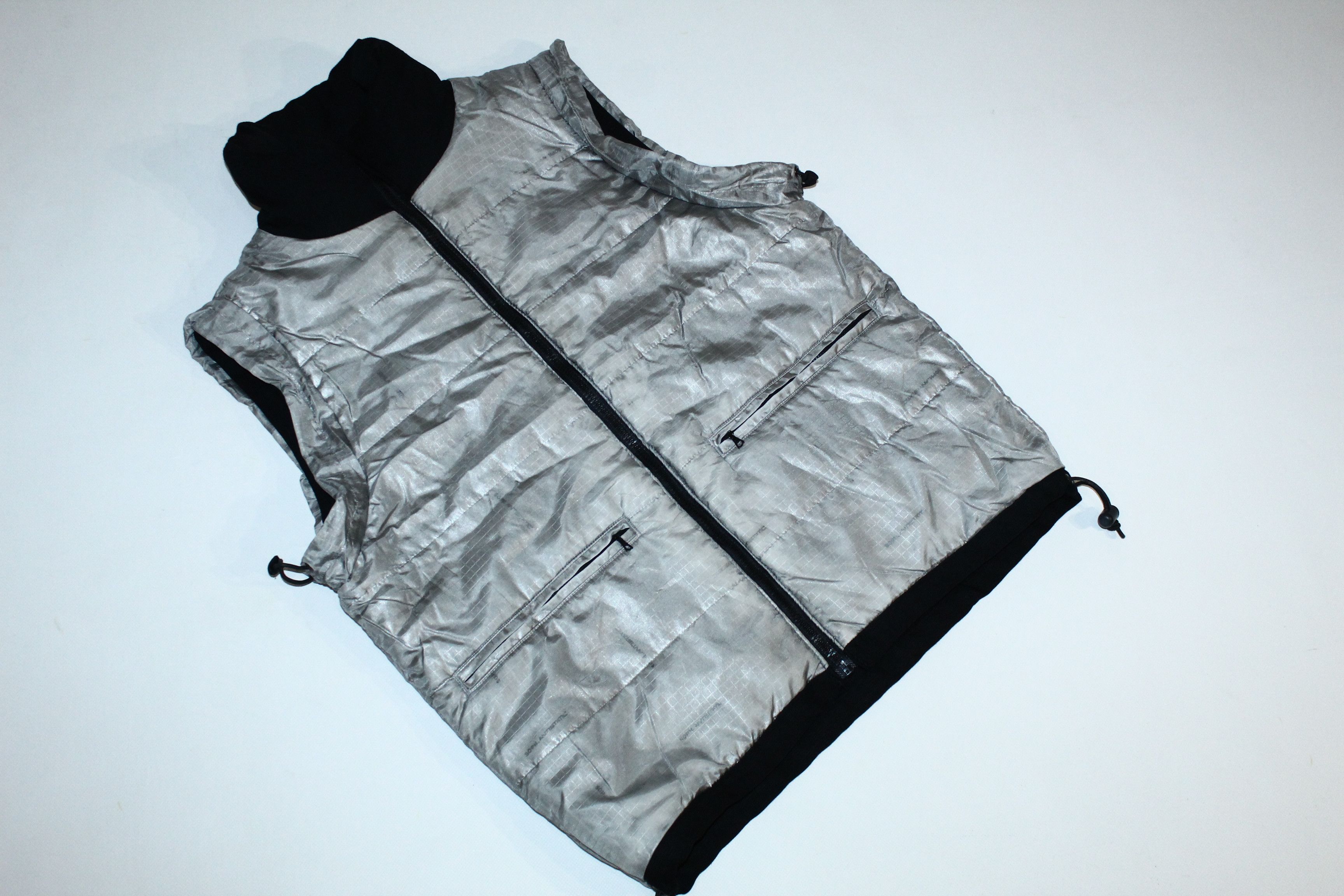 Sophnet. Sophnet. 9004 Winter Reversible Black Wool Silver Nylon Vest Size US S / EU 44-46 / 1 - 8 Thumbnail