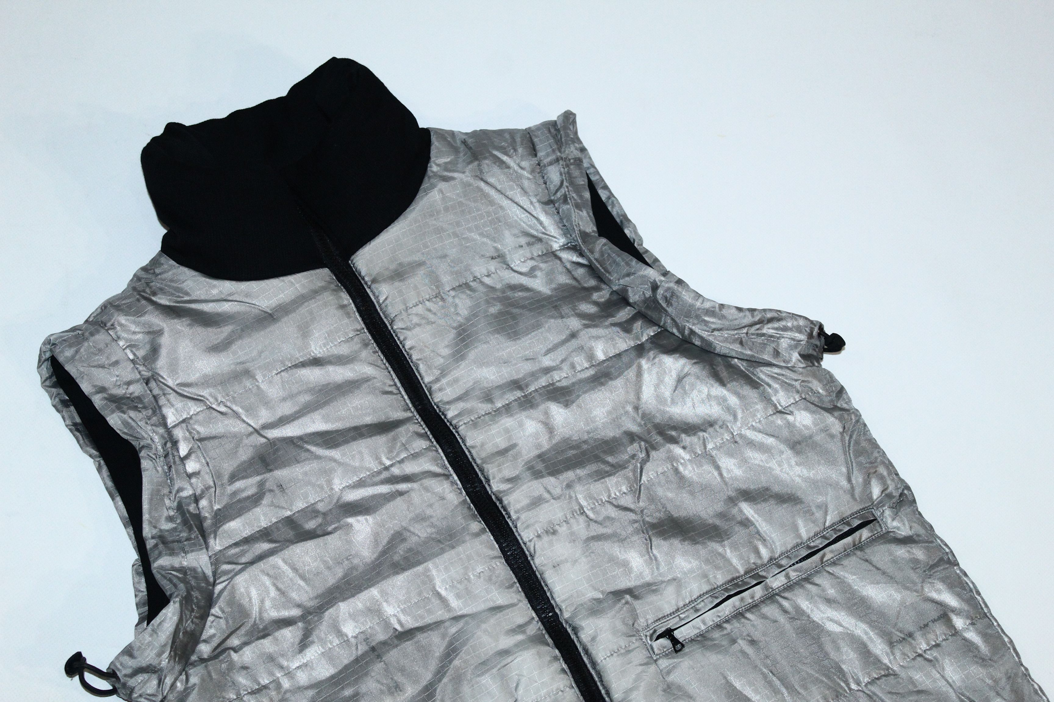 Sophnet. Sophnet. 9004 Winter Reversible Black Wool Silver Nylon Vest Size US S / EU 44-46 / 1 - 9 Thumbnail