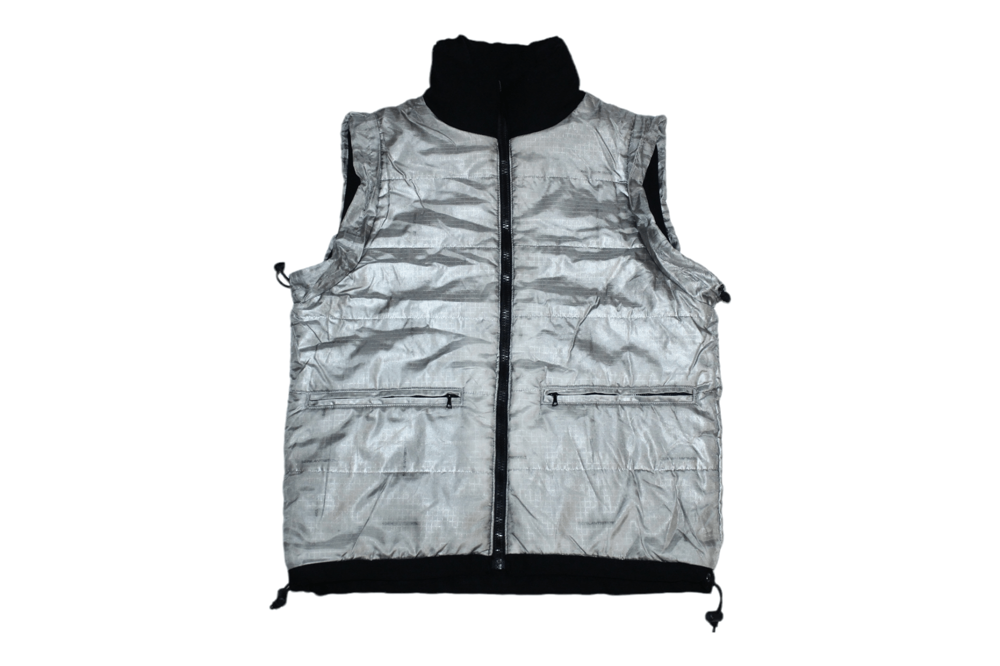 Sophnet. Sophnet. 9004 Winter Reversible Black Wool Silver Nylon Vest Size US S / EU 44-46 / 1 - 1 Thumbnail