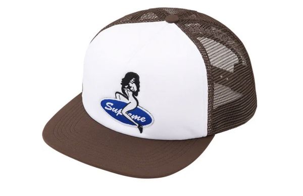 Supreme Supreme Pin Up Mesh Back brown 5-panel FW22 | Grailed