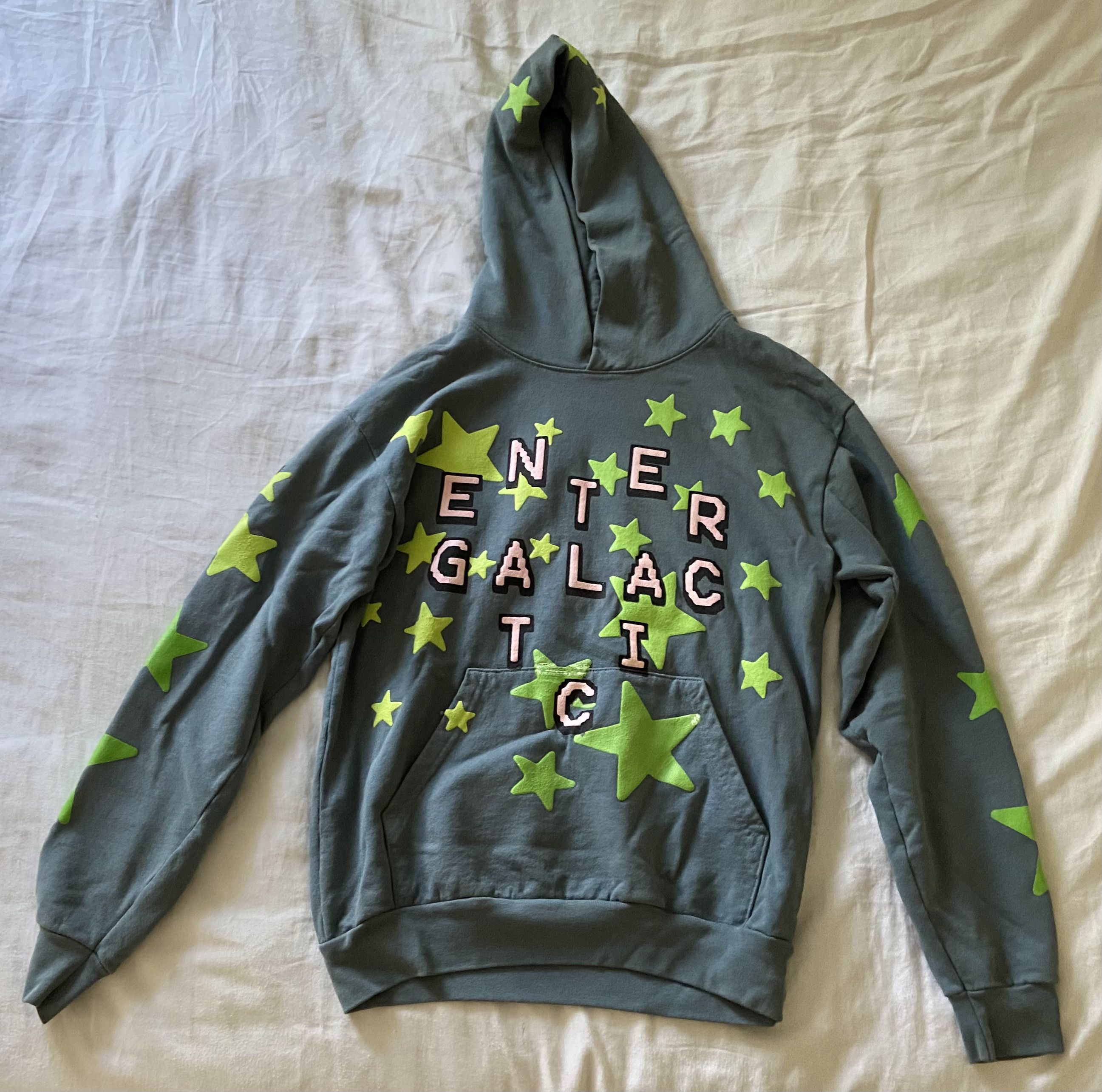 パーカー・フーディ Cactus Plant Flea Market Kid Cudi Enter Galactic Hoodie Blue Buy Cactus Plant Flea Market x Kid Cudi Enter Galactic