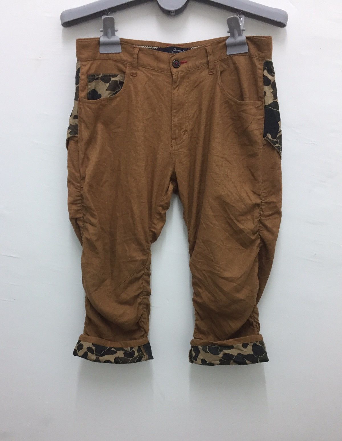 Japanese Brand Handcrafted Japan Cropped Half Camo Size US 35 - 3 Thumbnail