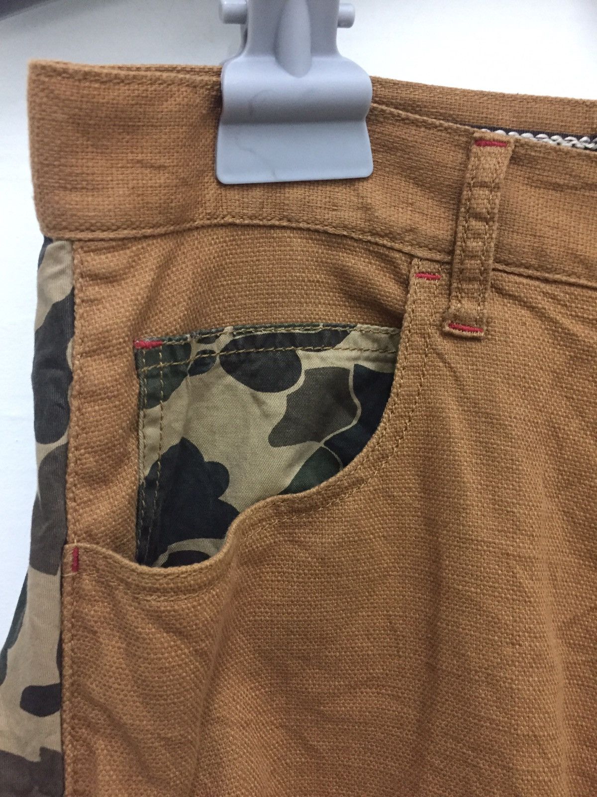 Japanese Brand Handcrafted Japan Cropped Half Camo Size US 35 - 7 Thumbnail