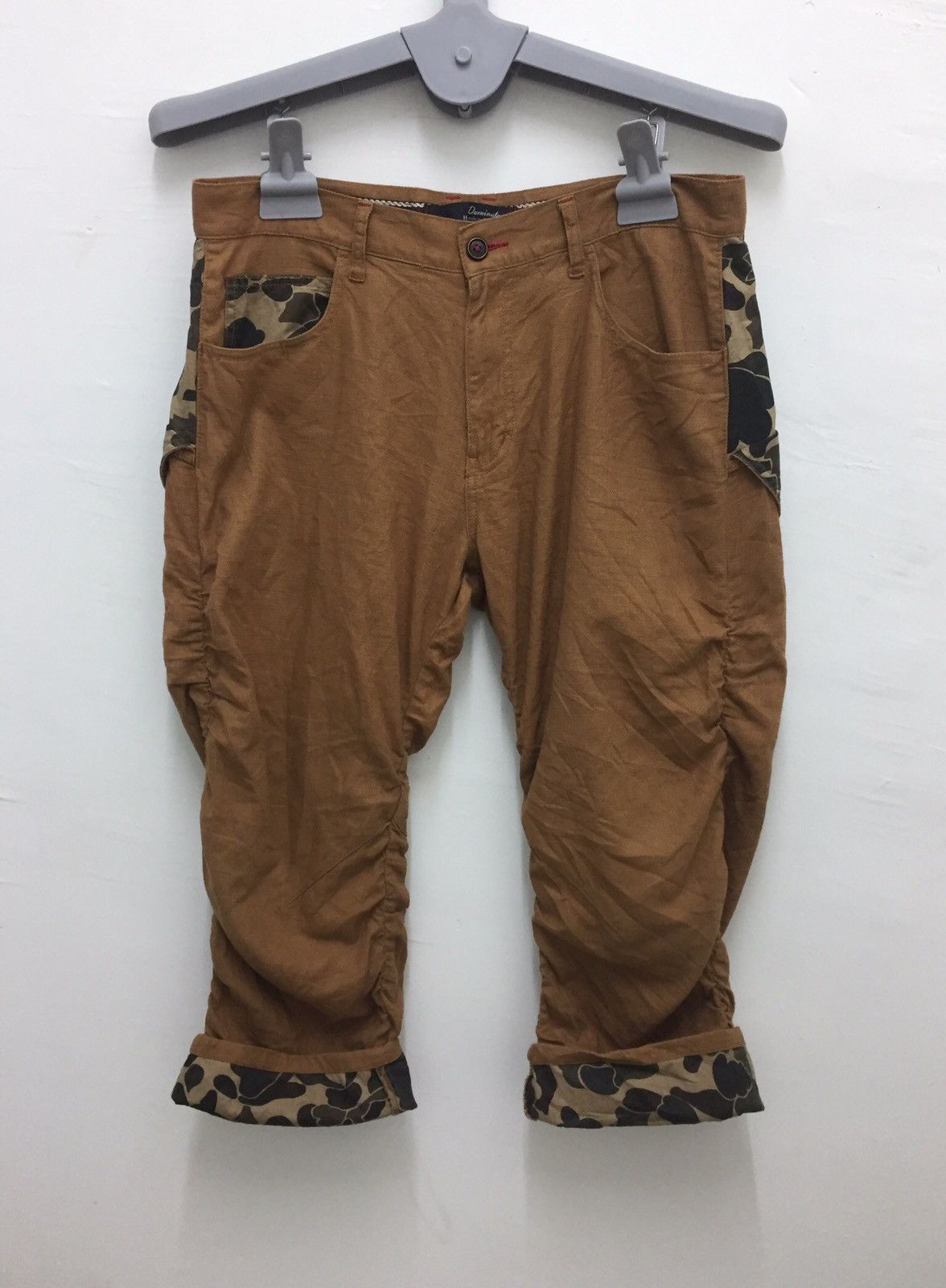 Japanese Brand Handcrafted Japan Cropped Half Camo Size US 35 - 2 Thumbnail