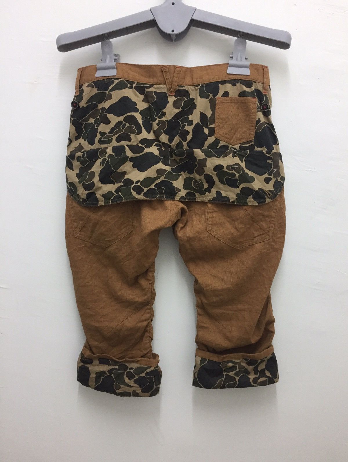 Japanese Brand Handcrafted Japan Cropped Half Camo Size US 35 - 1 Thumbnail