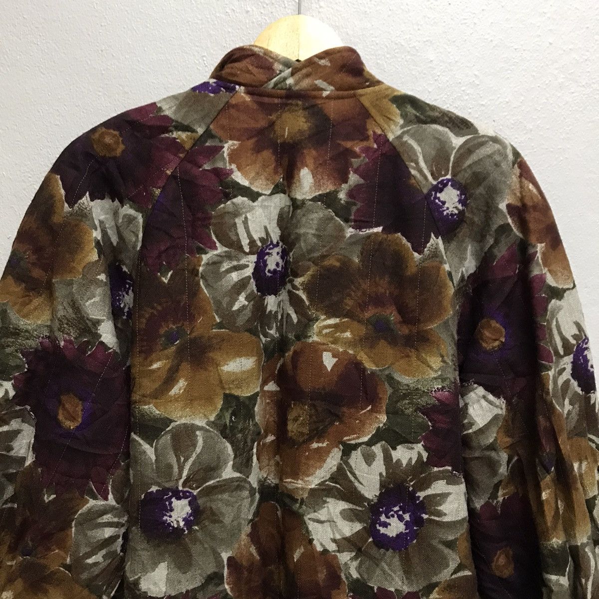 Japanese Brand Vintage franca v. Paoloni floral jacquard blouse coat jacket Size L / US 10 / IT 46 - 7 Thumbnail