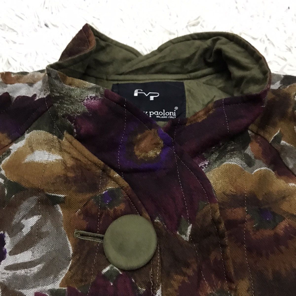 Japanese Brand Vintage franca v. Paoloni floral jacquard blouse coat jacket Size L / US 10 / IT 46 - 9 Thumbnail