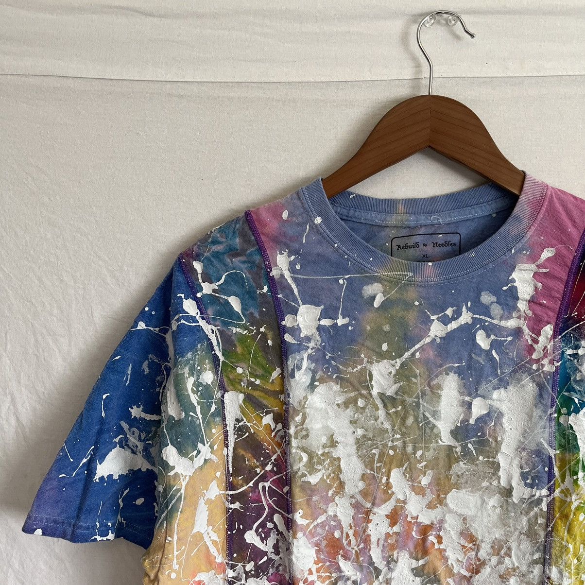 Needles Needles Paint Splatter Split Tie-Dye Tee Size US M / EU 48-50 / 2 - 2 Thumbnail