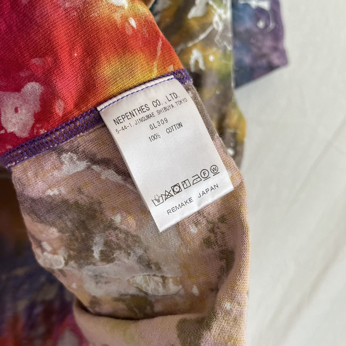 Needles Needles Paint Splatter Split Tie-Dye Tee Size US M / EU 48-50 / 2 - 10 Thumbnail