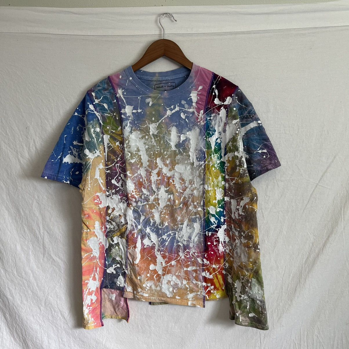 Needles Needles Paint Splatter Split Tie-Dye Tee Size US M / EU 48-50 / 2 - 1 Thumbnail