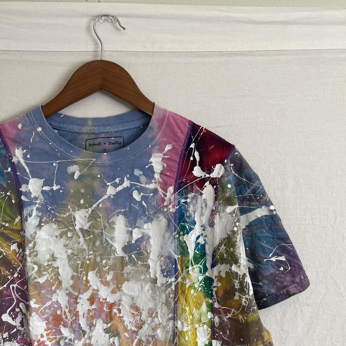 Needles Needles Paint Splatter Split Tie-Dye Tee Size US M / EU 48-50 / 2 - 3 Thumbnail