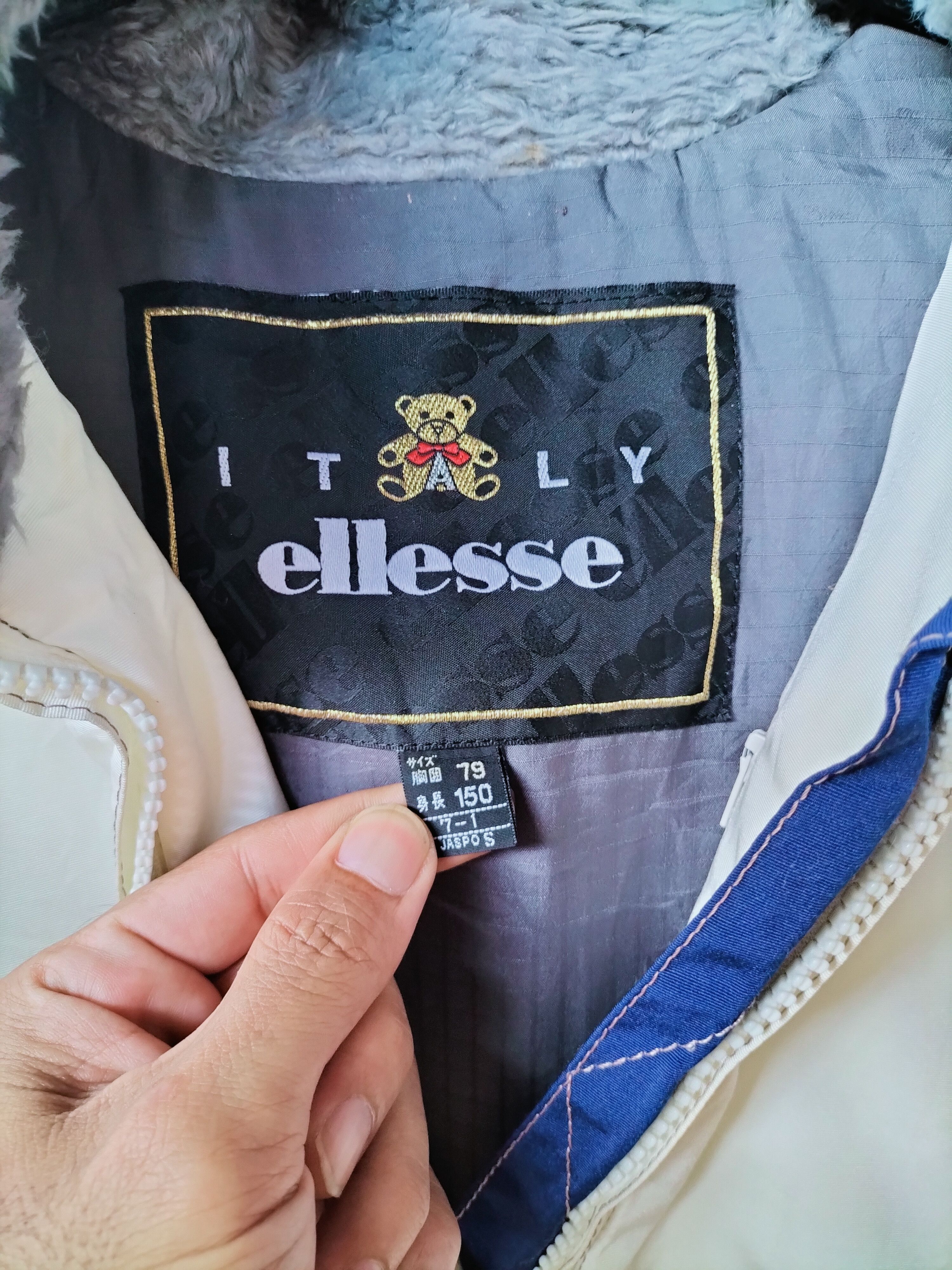Ellesse Vintage 90s Ellesse Italy Bear Hoodie Jacket streetwear Size US L / EU 52-54 / 3 - 3 Thumbnail