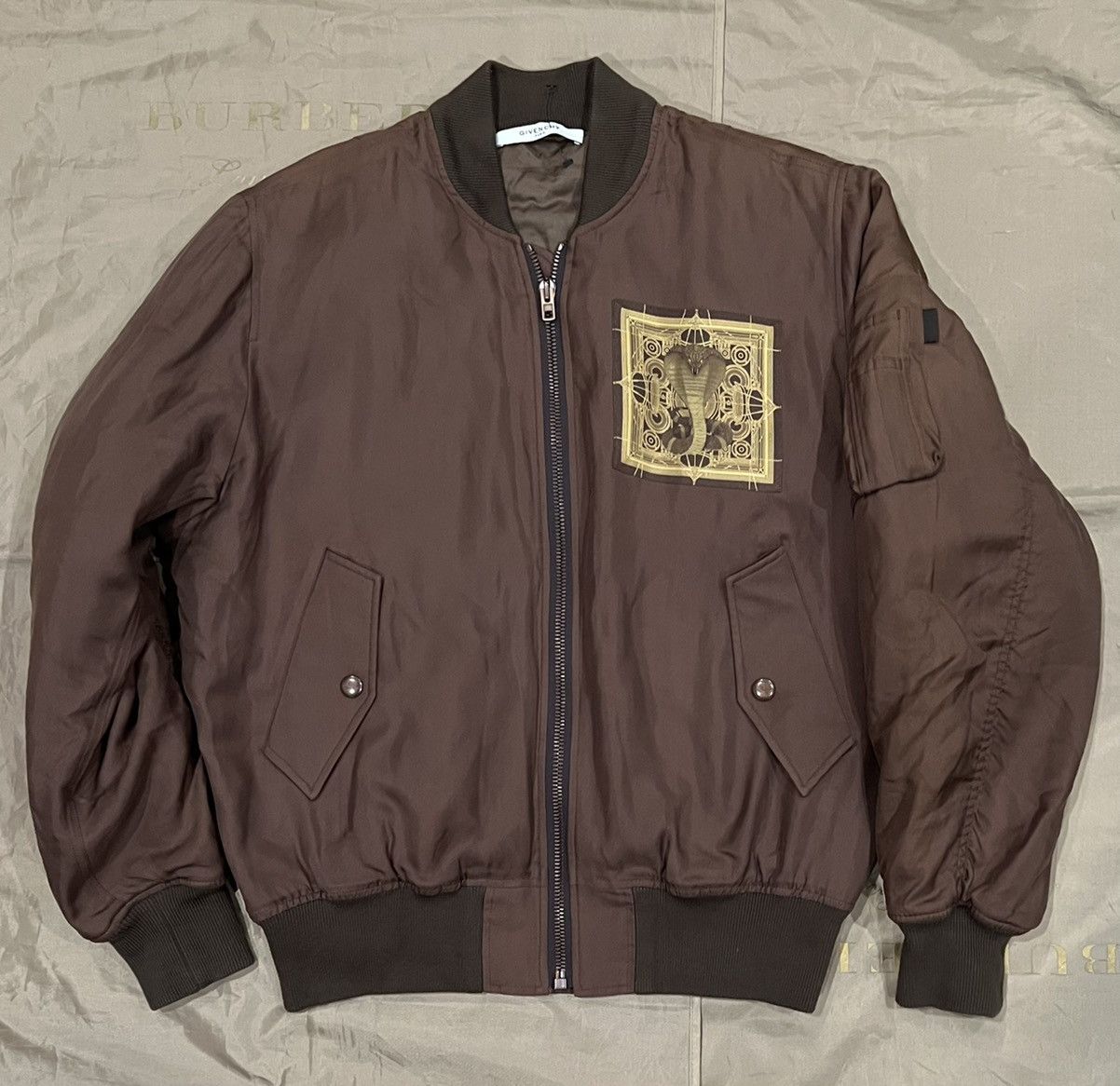 Givenchy Givenchy bomber silk brown jacket size 50 $4500 Size US M / EU 48-50 / 2 - 1 Thumbnail