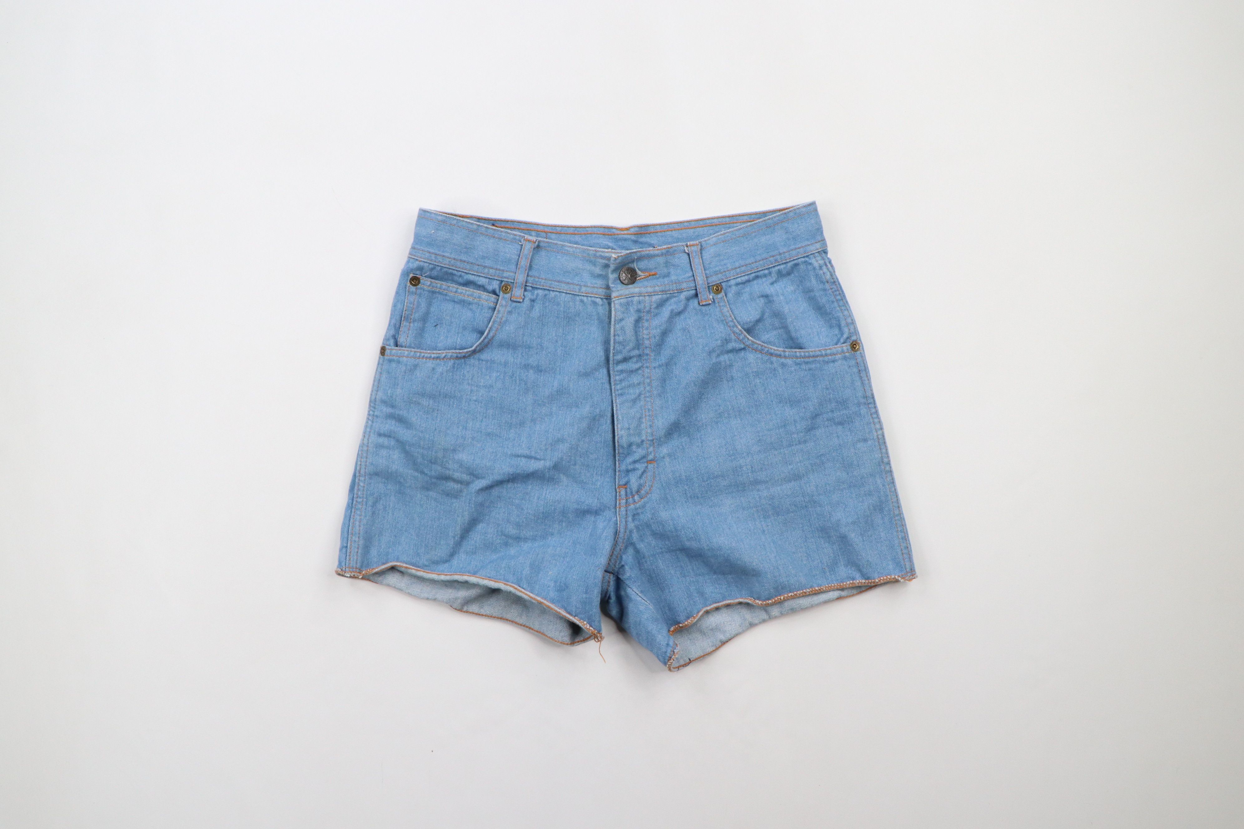 Vintage Vintage 80s Cut Off Denim Jean Shorts Jorts Blue 4