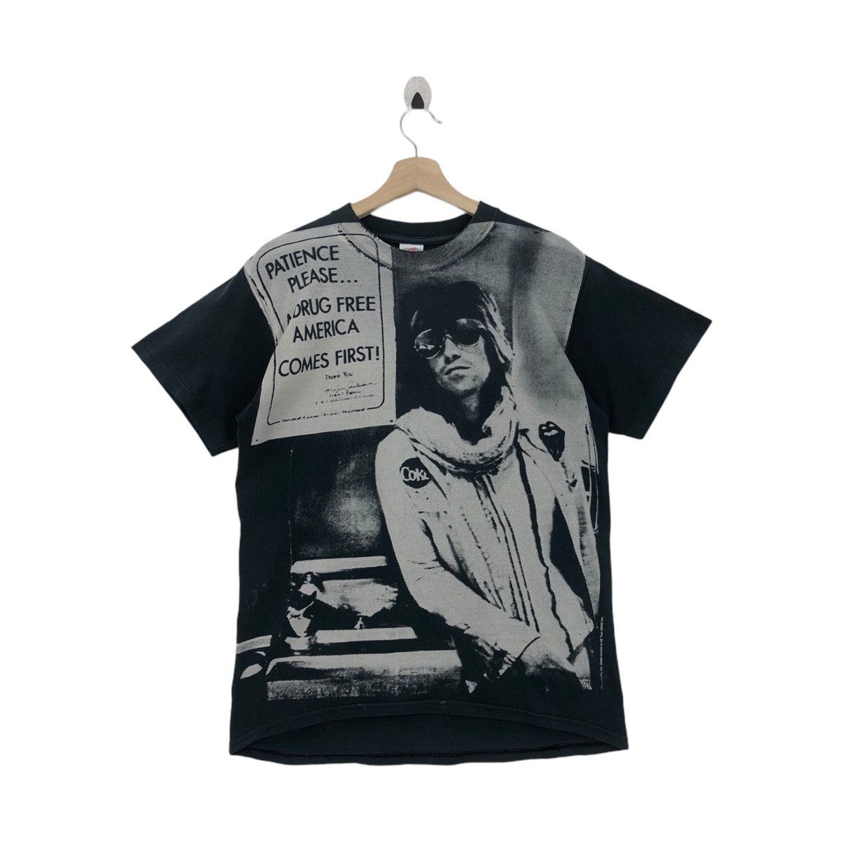 Vintage Vtg 90' KEITH RICHARDS THE ROLLING STONES Fullprint Top