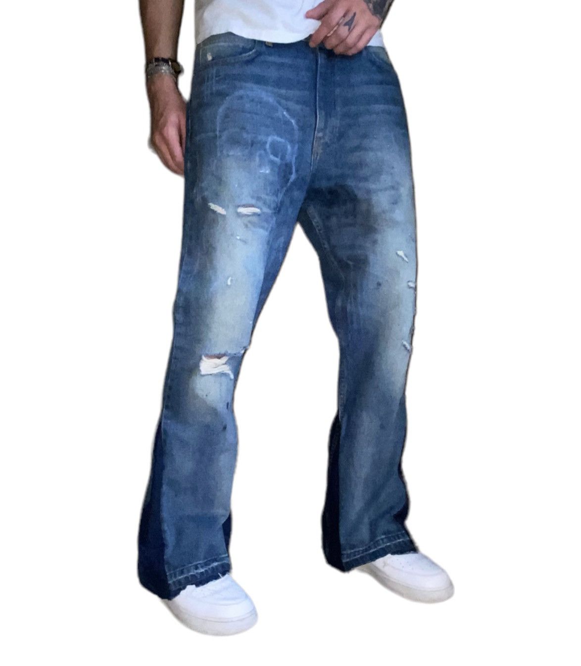 Vintage Custom Flared Denim Size US 32 / EU 48 - 1 Thumbnail