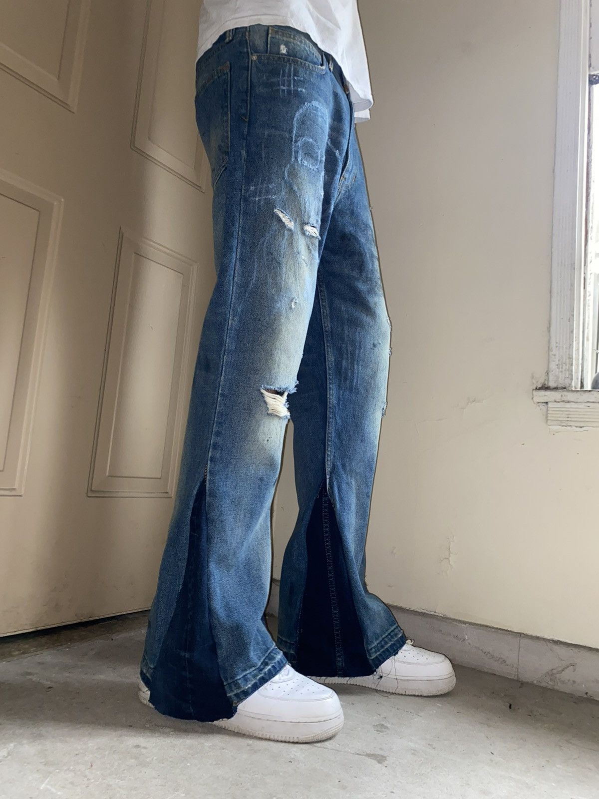 Vintage Custom Flared Denim Size US 32 / EU 48 - 2 Thumbnail