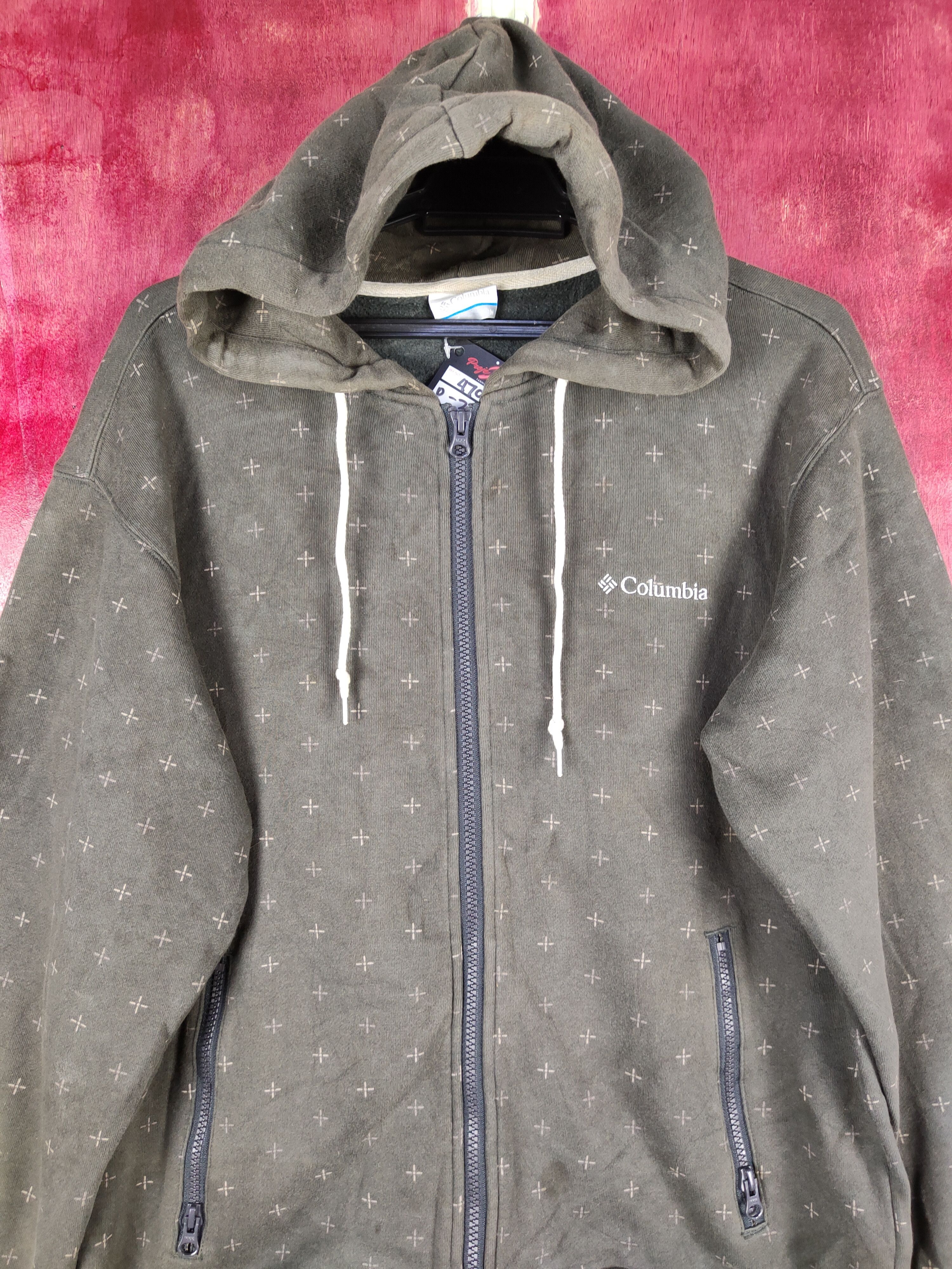 Columbia Columbia Gray polkadot Sweater hoodie #4700 Size US M / EU 48-50 / 2 - 2 Thumbnail