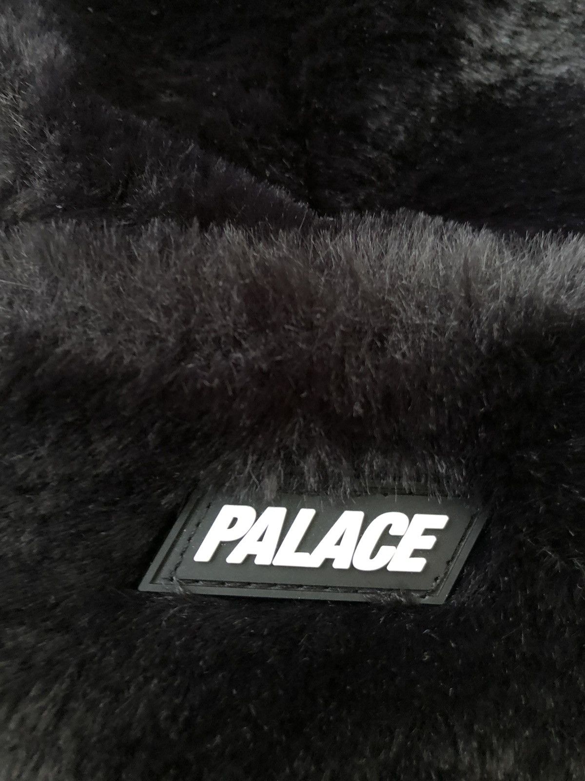 Palace × Streetwear S/M Palace Teddy Faux Fur Fuzzy Beanie Black | Grailed